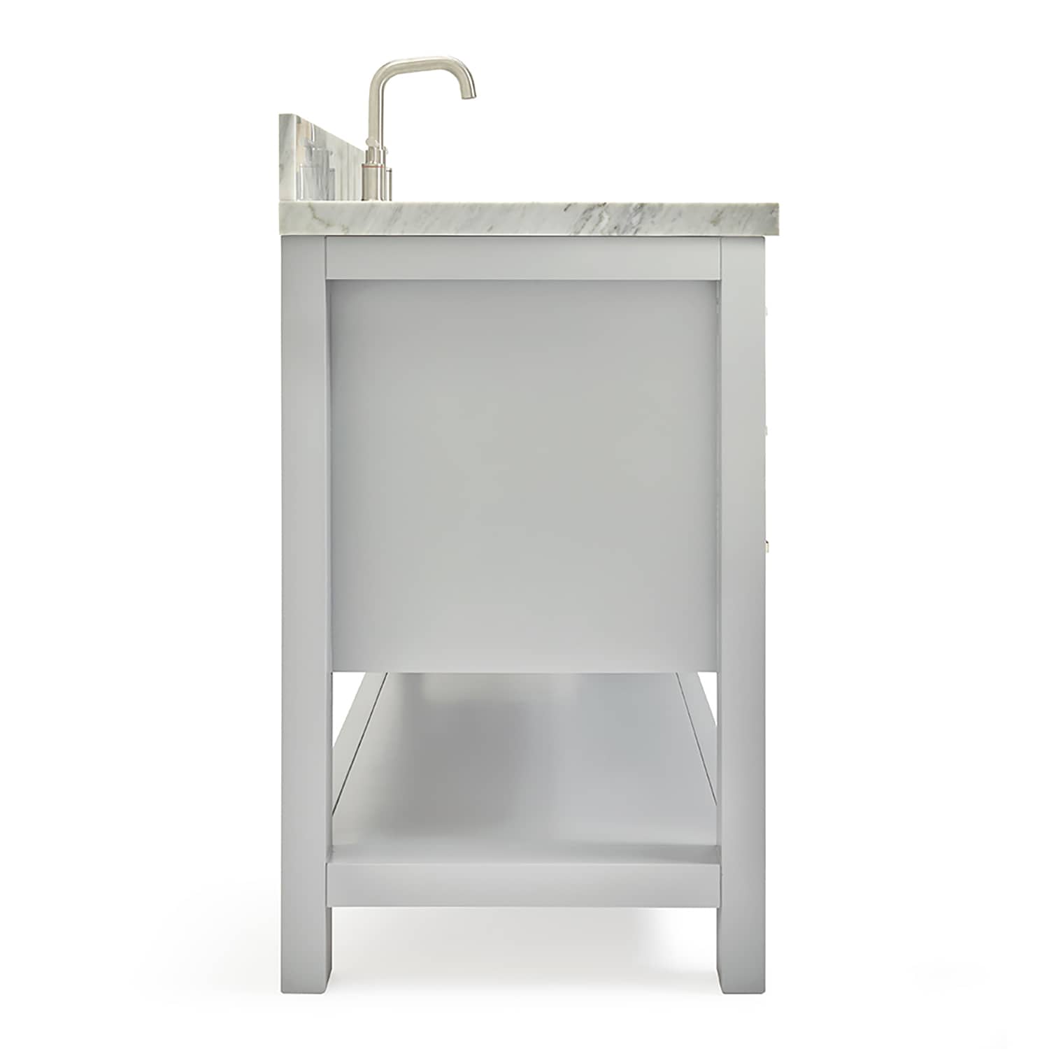 Magnolia Gray 49" Single Bathroom Vanity with Marble Top
