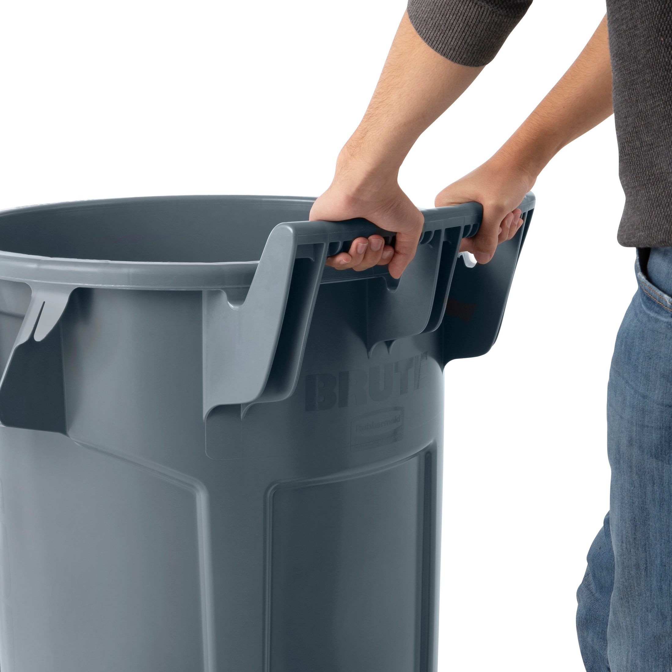 Gray Rubbermaid Brute Large 44-Gallon Plastic Garbage Can - Ace