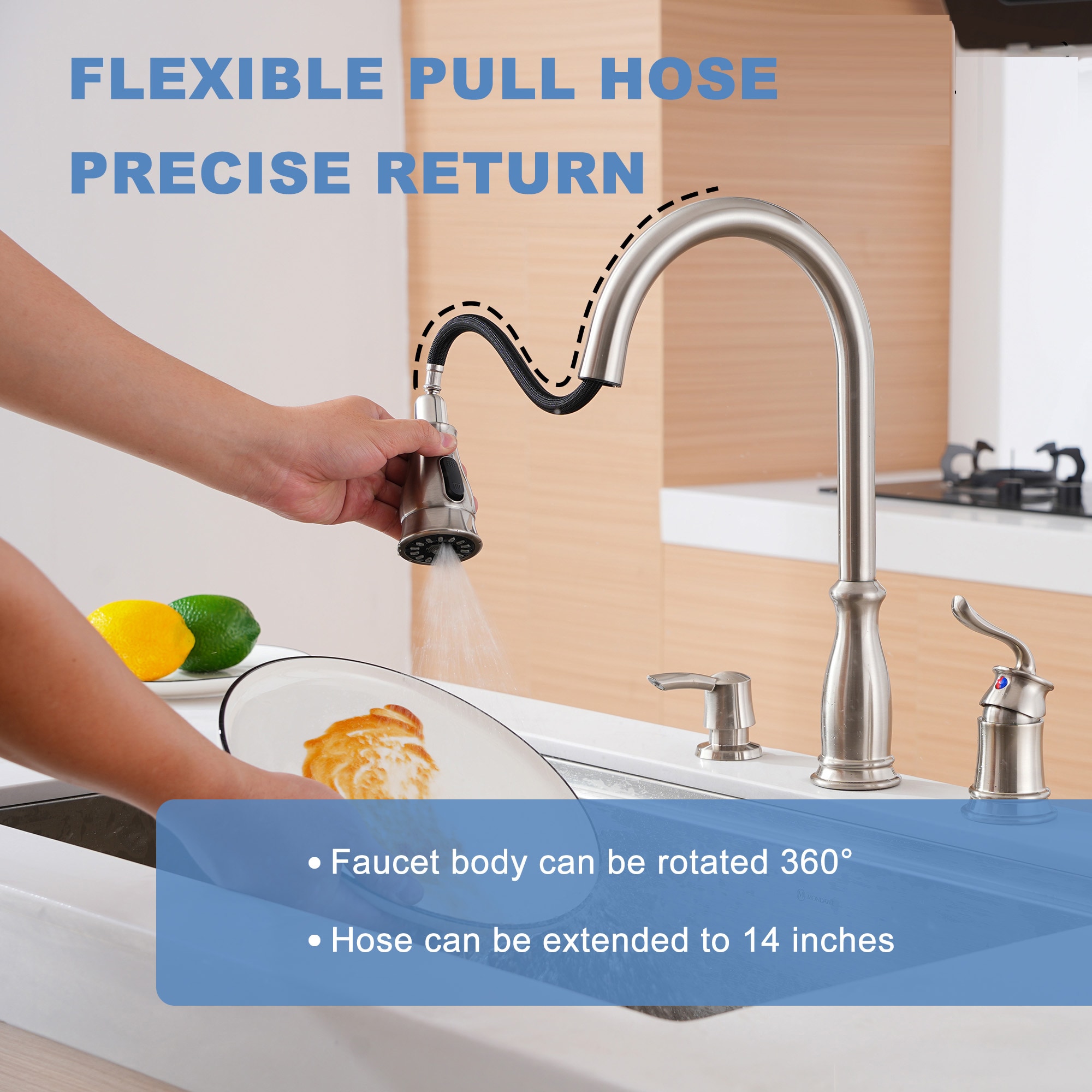 Clihome CL-MS365-1-CH Kitchen-Faucets - View #9