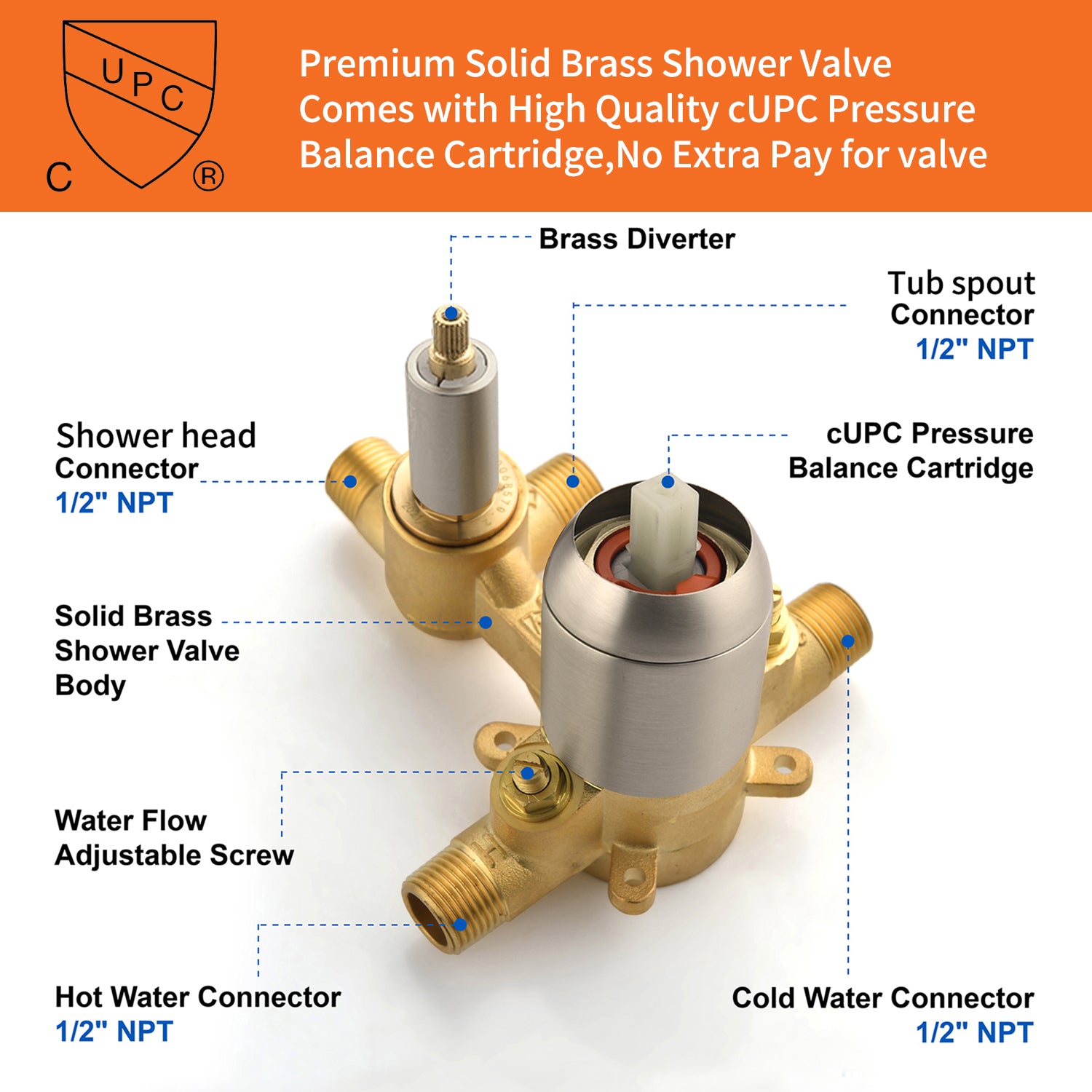 Boyel Living BL33013BN Tub-Shower-Faucets - View #8