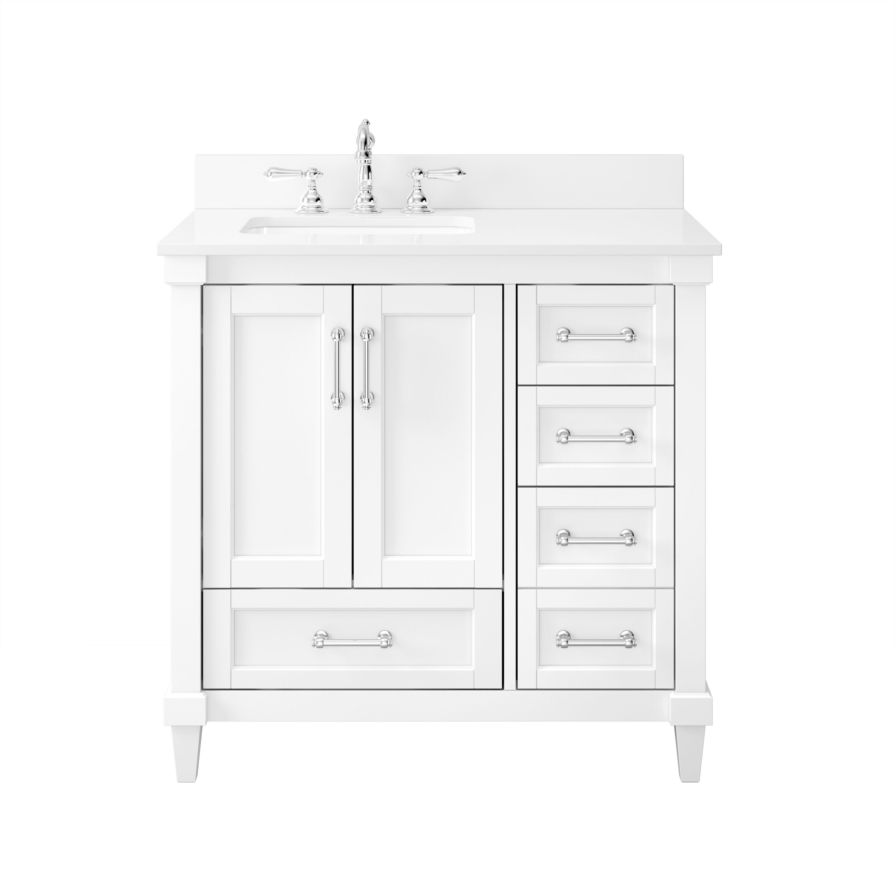 allen + roth TJ02-08V3622WH Bath-Vanity-Combo - View #2