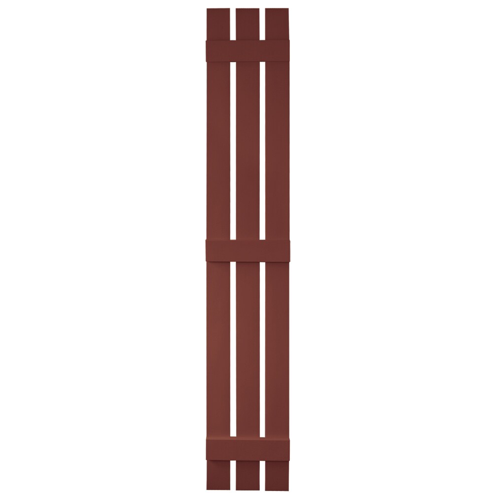 Vantage V5371280027 11.875-in W x 78.625-in H Cambridge Red Spaced Exterior Shutters