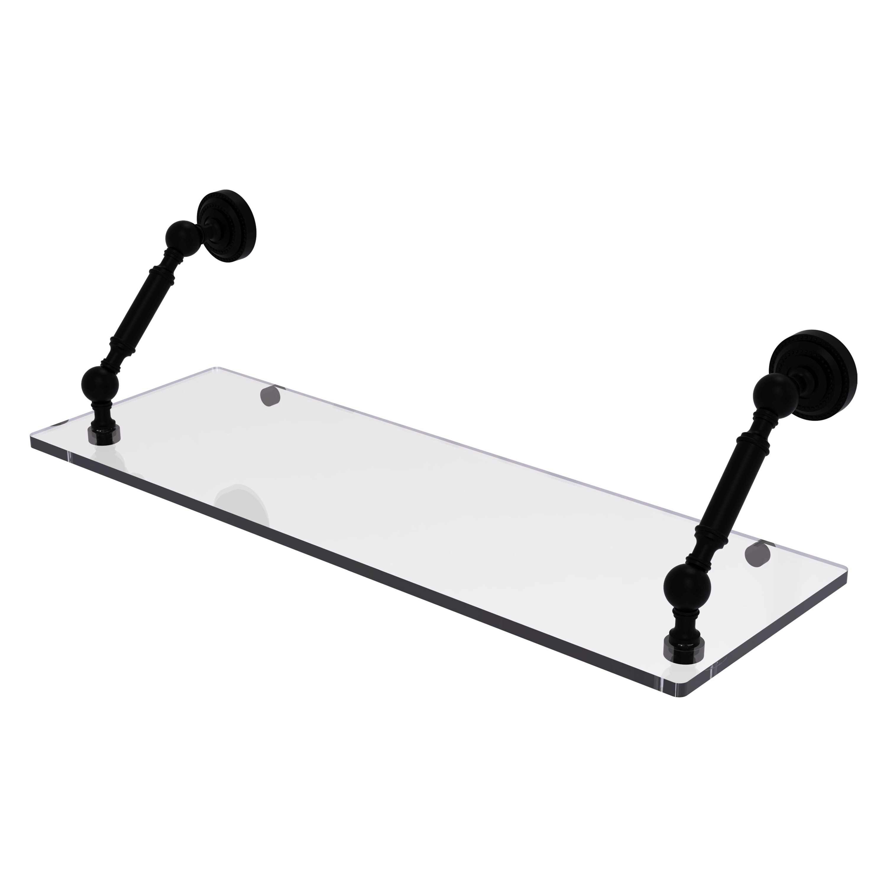 Allied Brass DT-1-24-BKM Dottingham Matte Black Wall mount Bathroom Shelf ( 24-in x 7.3-in x 8-in )