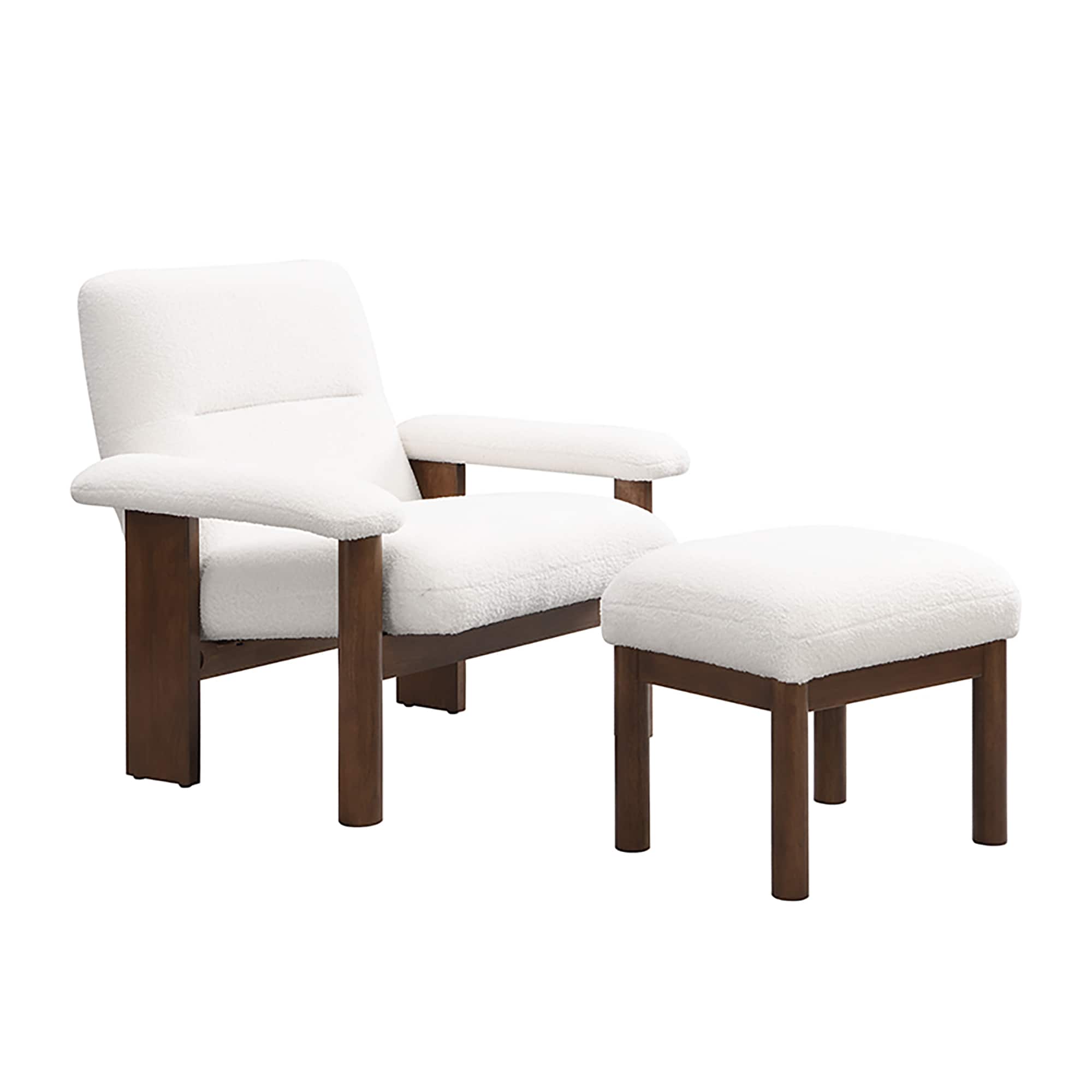 Sumyeg GU-W45418511 Modern White Accent Chair
