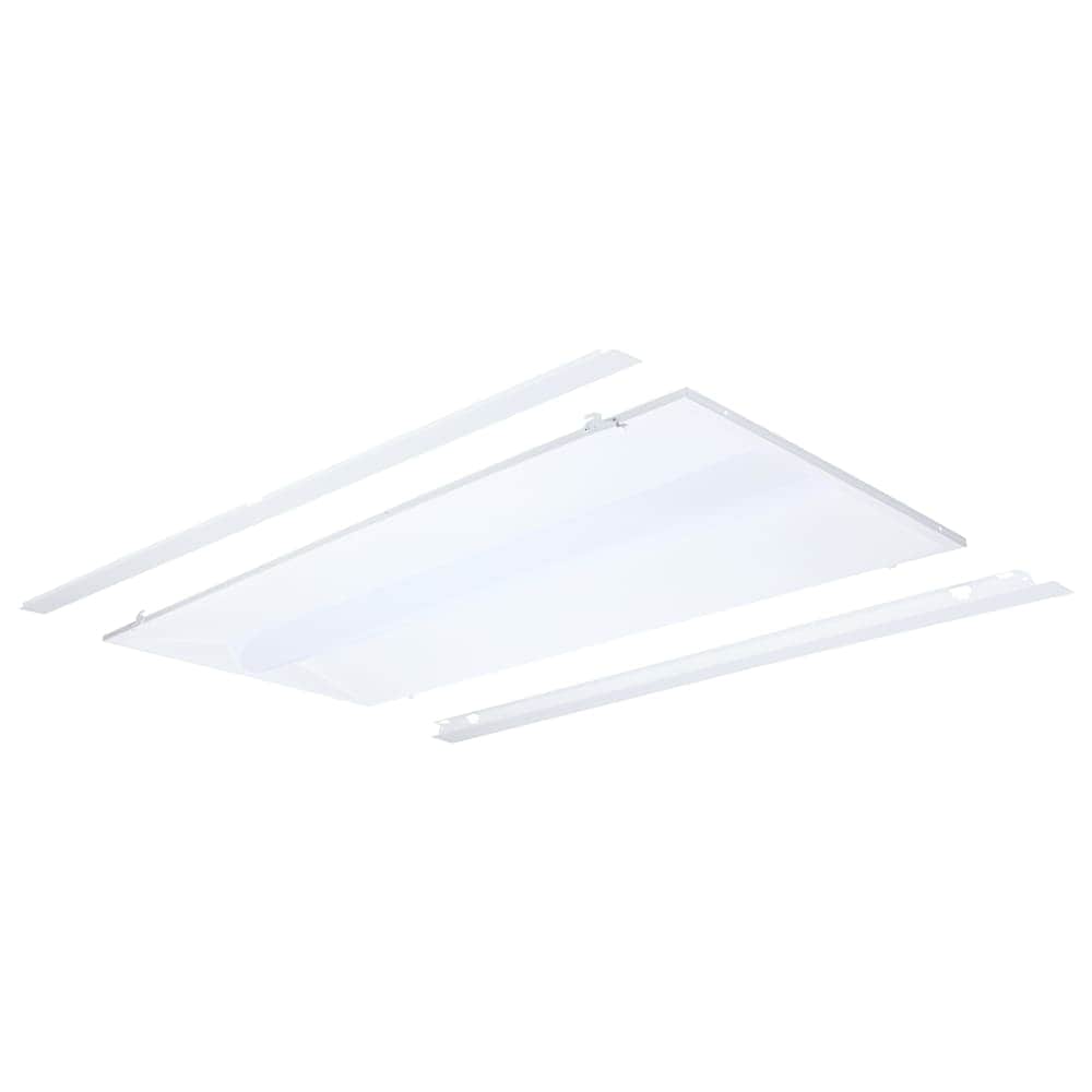 Nuvo Lighting  651302 504030 Watt LED '2x4' Center Bakset Troffer Retrofit Kit  35K4K5K CCT  Dimmable  120277 Volt