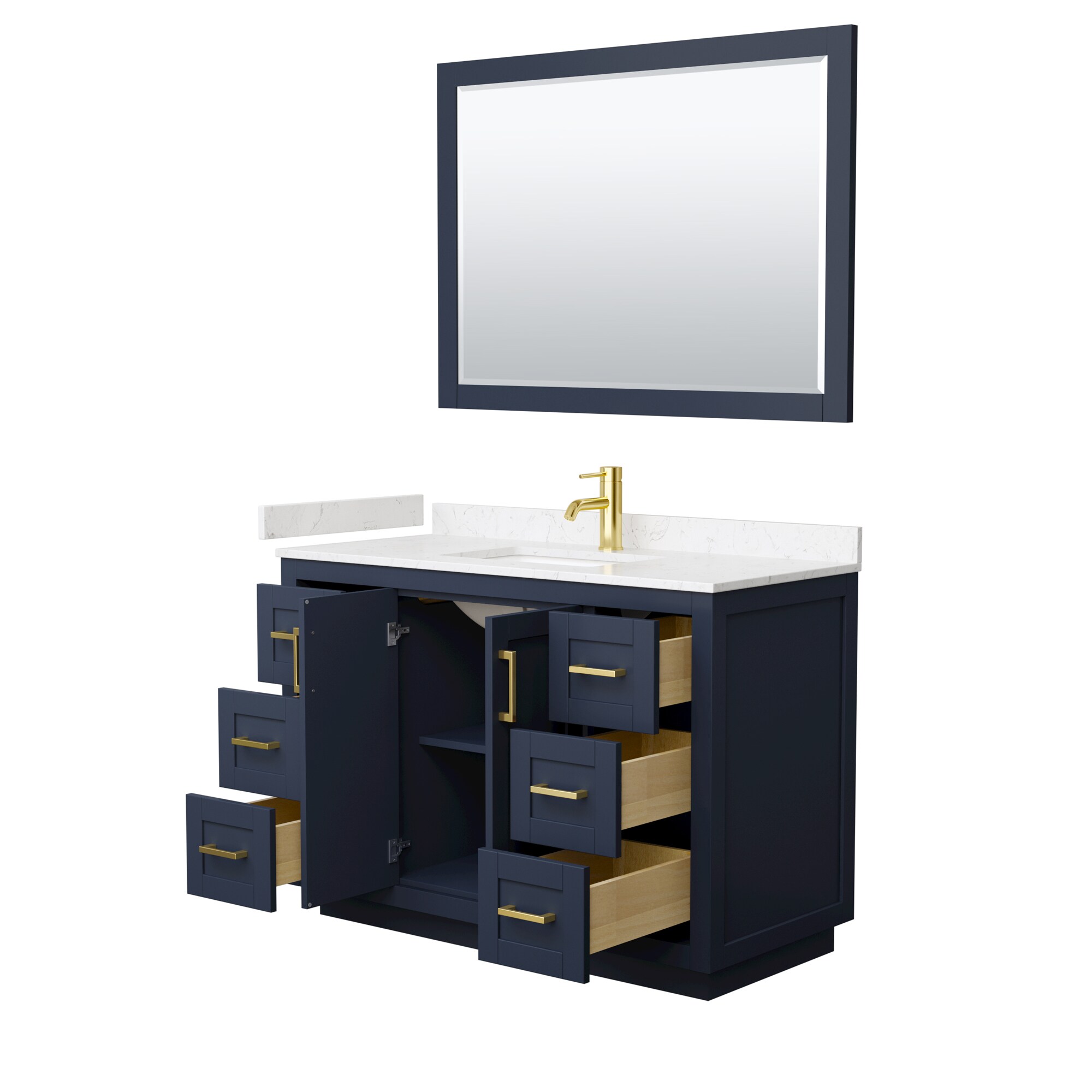 Wyndham Collection WCF292948SBLC2UNSM46 Bath-Vanity-Combo - View #3