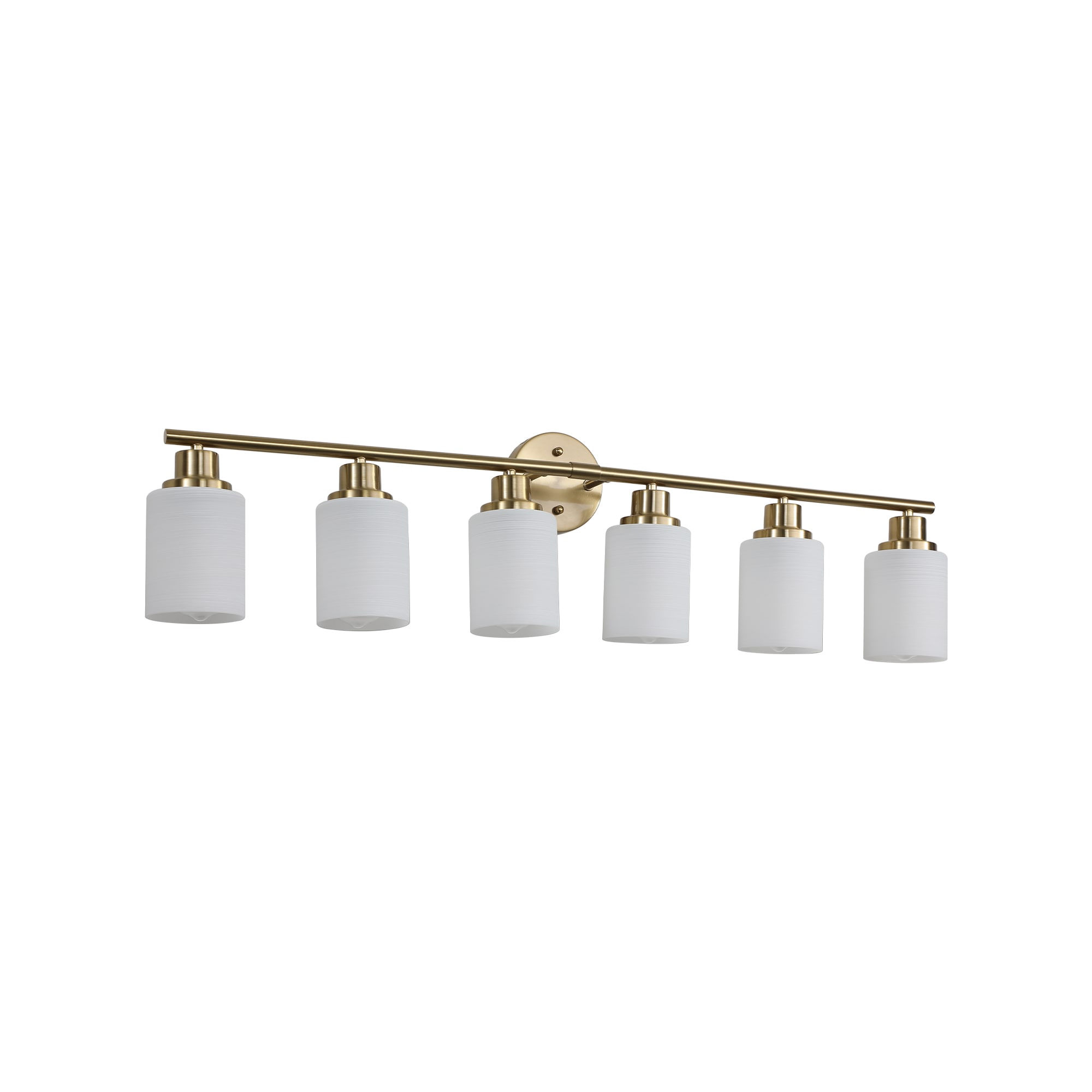 Flynama HEM-L-6027REMO/CH 38.6-in 6 -Light Gold Modern/contemporary Vanity light