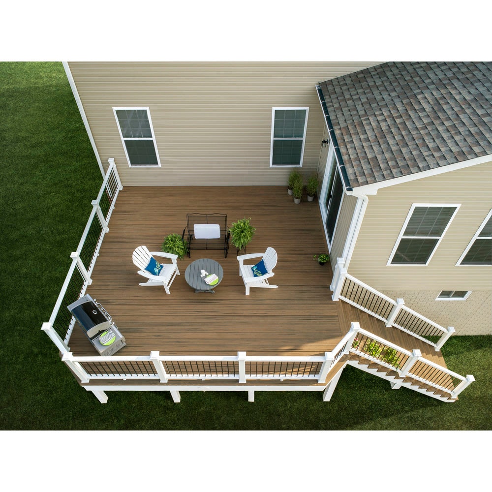 Trex Enhance Naturals 1 In X 6 In X 12 Ft Toasted Sand Square Composite Deck Board In The 6606