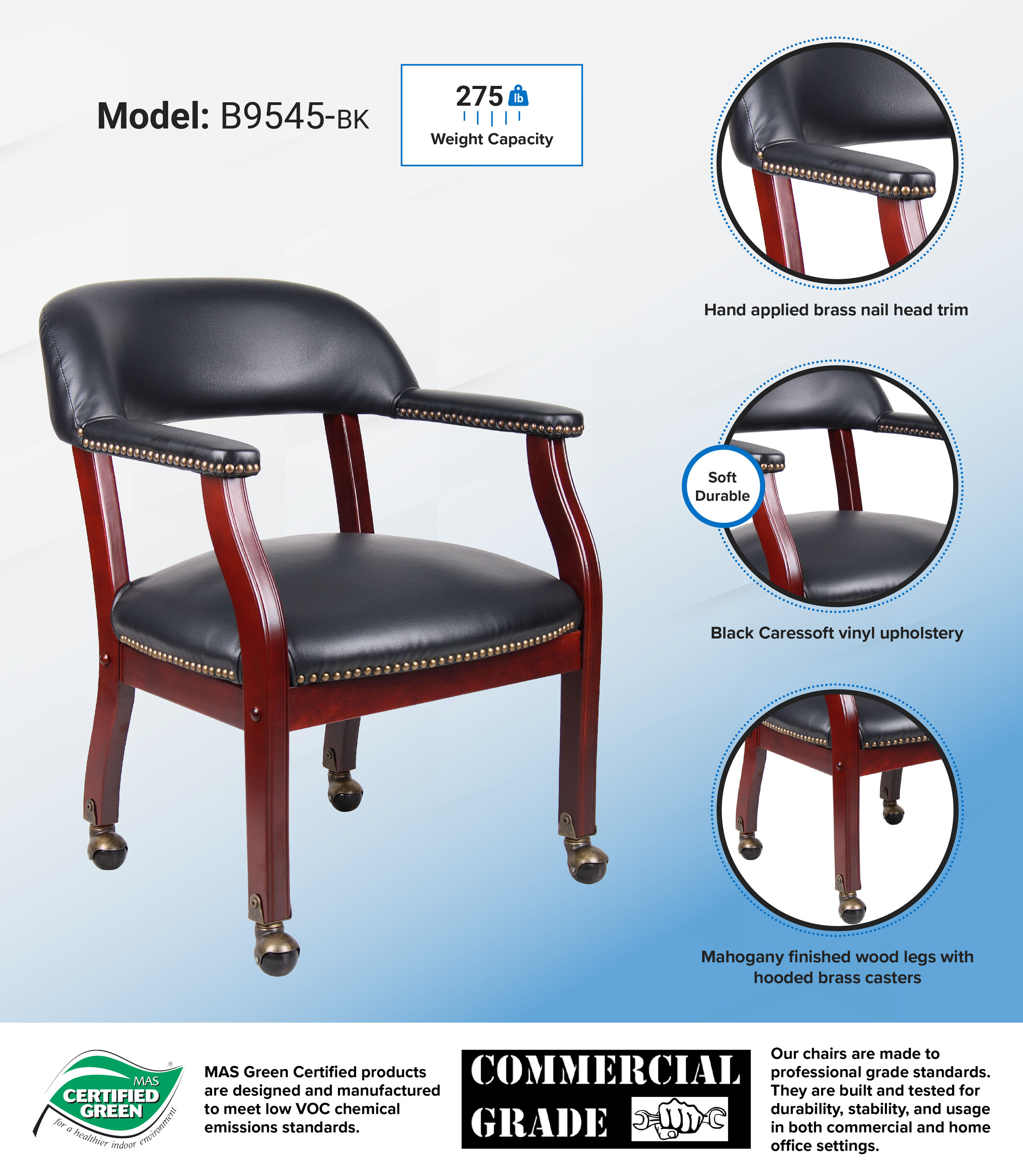 Boss Office Products B9545-BK Office-Chairs - View #8
