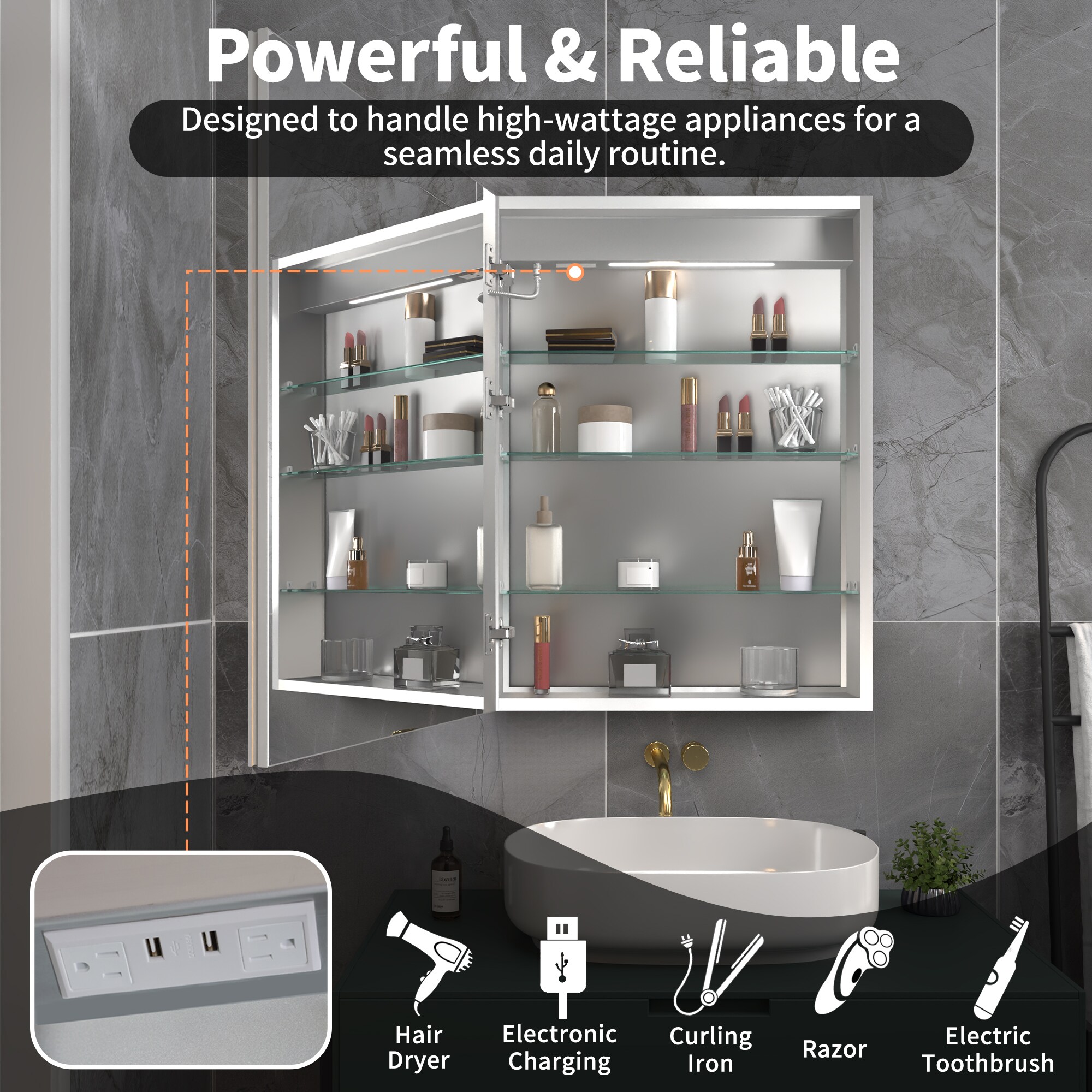 ExBrite EXMC2430V8LX Bathroom-Medicine-Cabinets - View #7