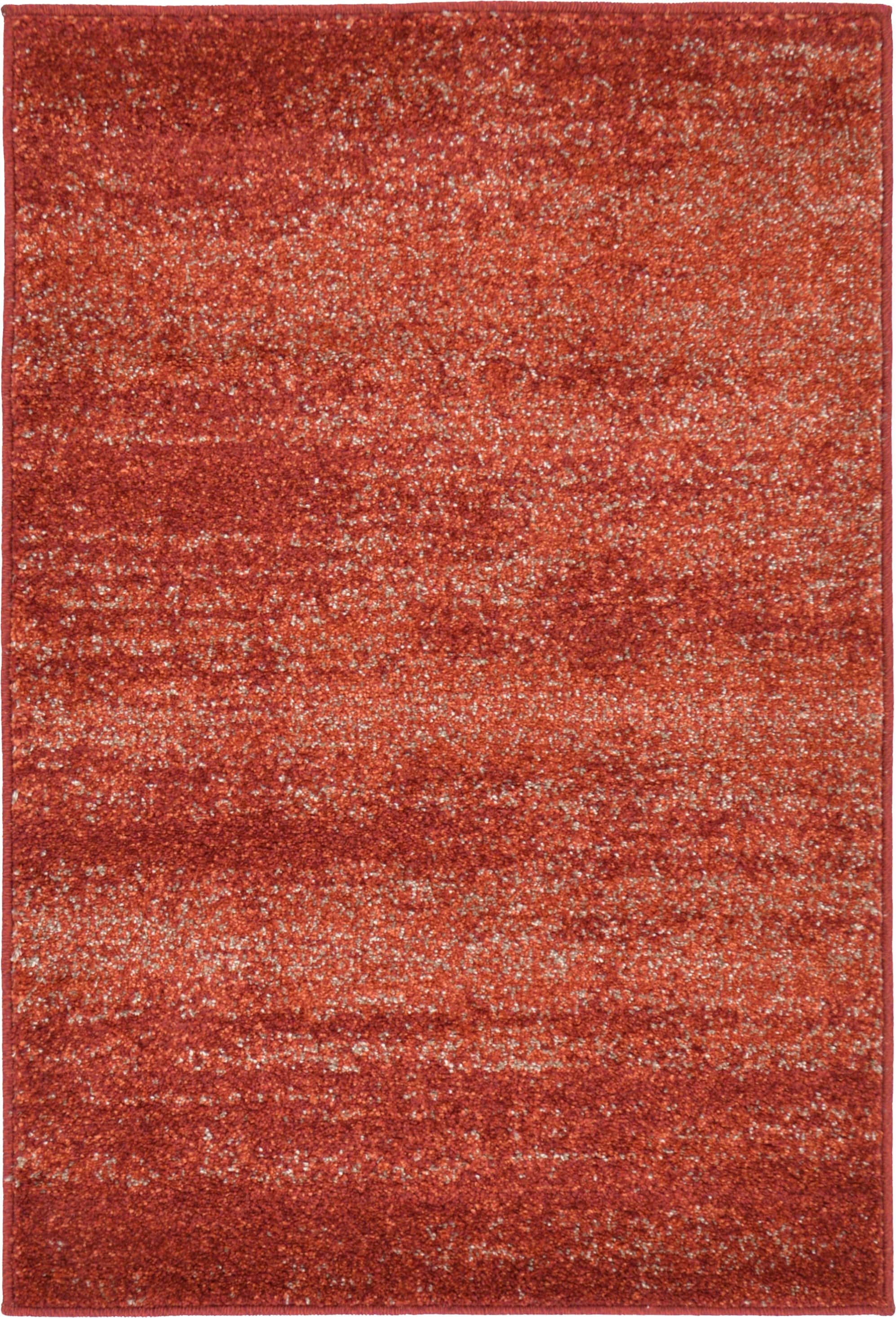 Unique Loom 3132350 Lucille Del Mar 2 x 3 (ft) Loomed Polypropylene Terracotta/Red Rectangular Indoor Distressed/Overdyed Area rug