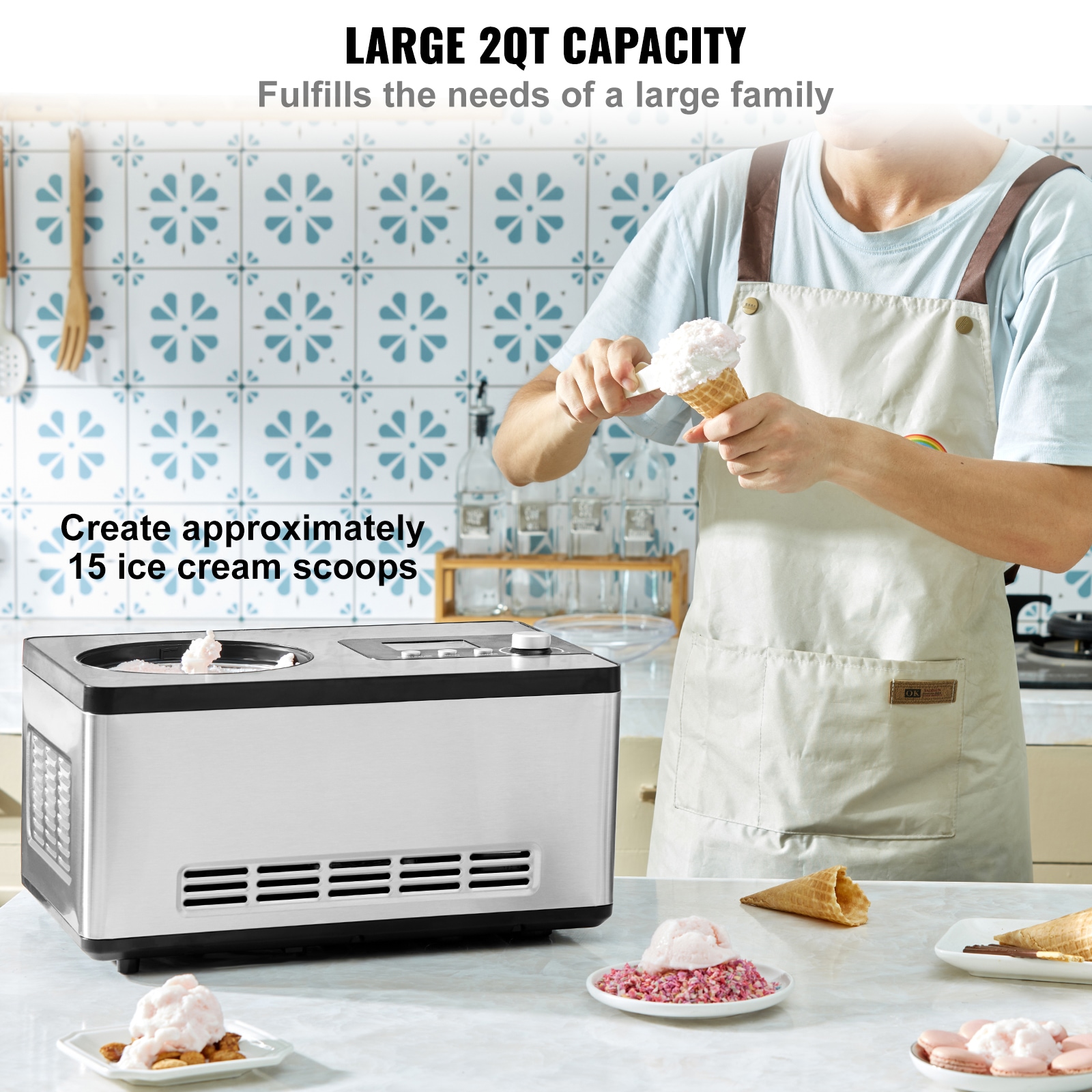VEVOR SCJYBQLJ2KTY01893V1 Frozen-Confection-Appliances - View #2