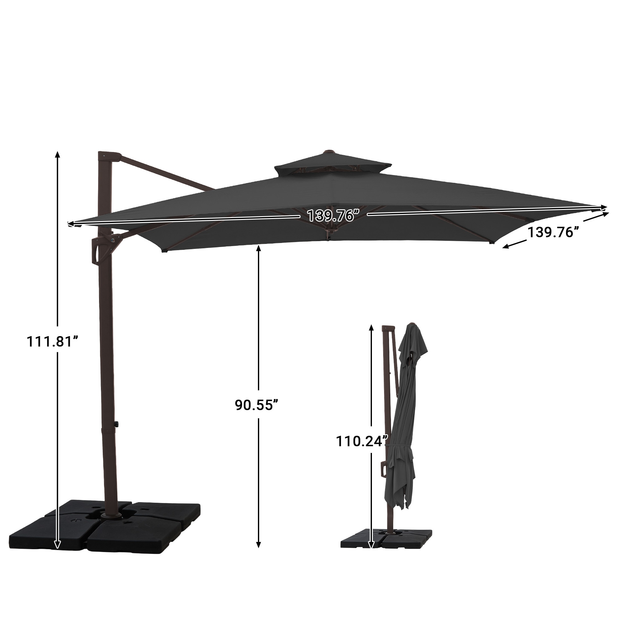 JEAREY JE-LKZLM-11X11FT-OR Umbrellas-2 - View #3
