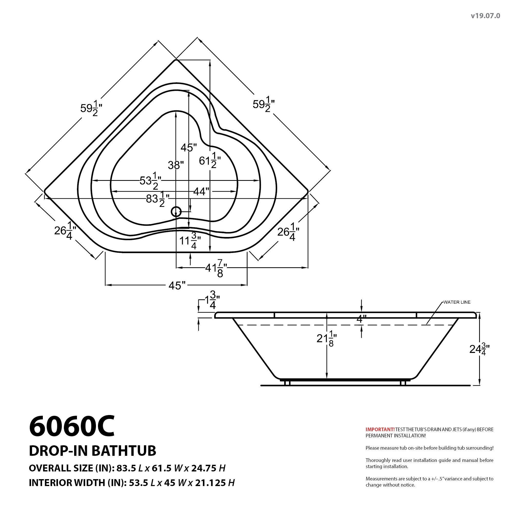 Endurance LS6060CDRX bathtubs - View #10