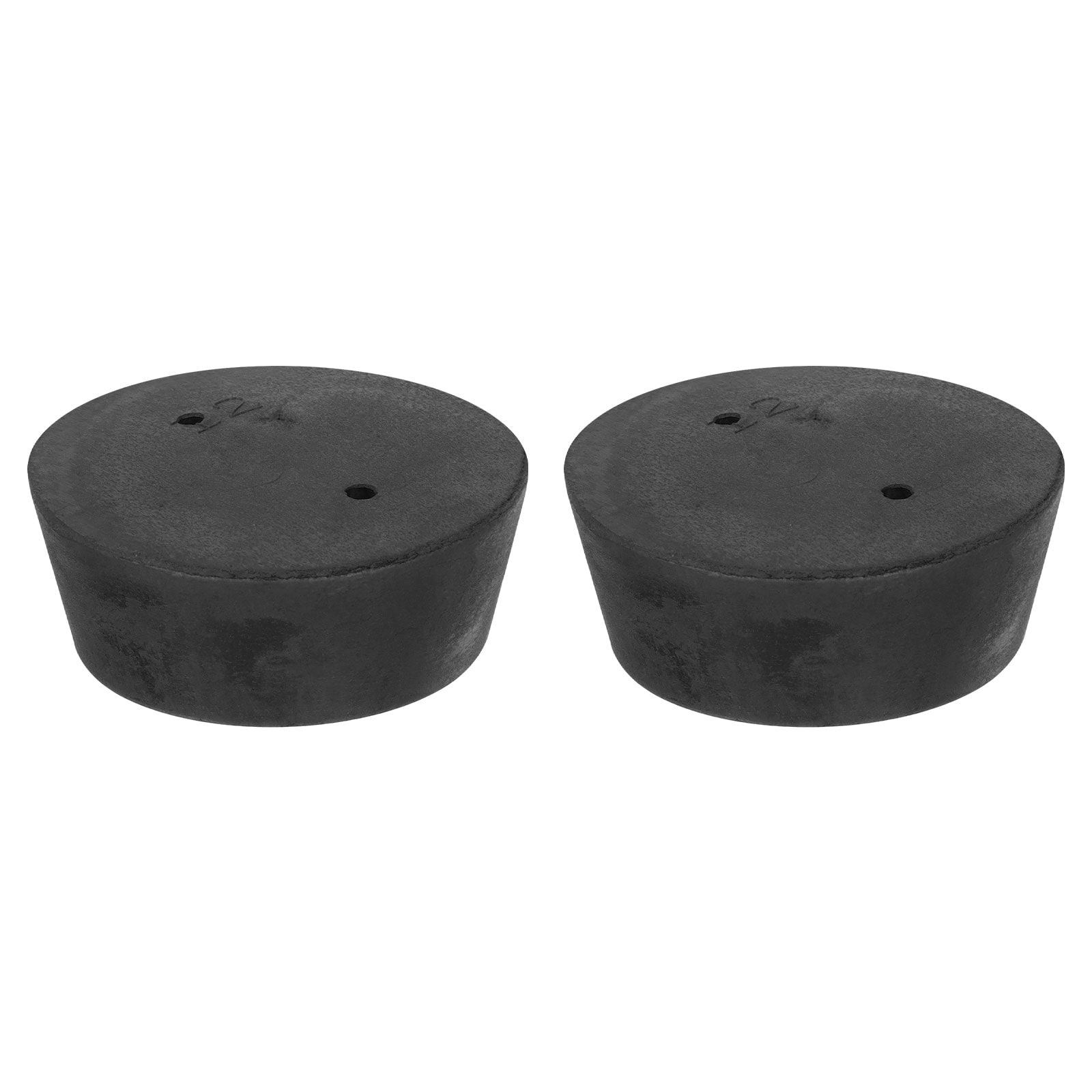 Unique Bargains 2pcs 2-Hole Rubber Stopper Tapered Lab Seal Tube ...