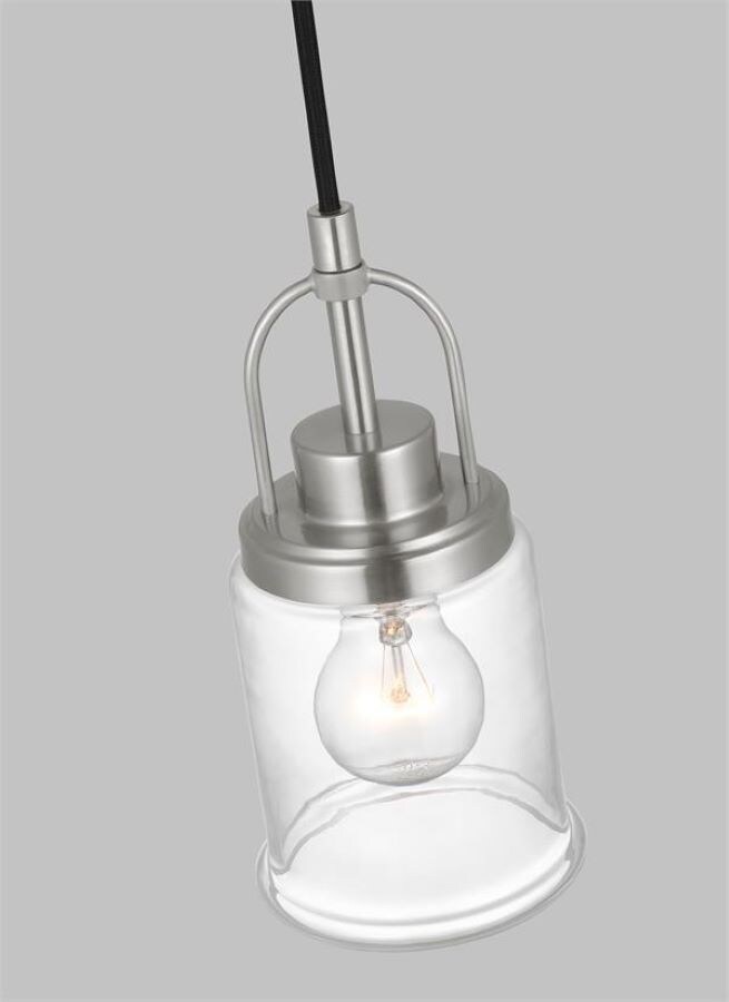 Mini Brushed Nickel LED Vanity Pendant Light for Indoor/Outdoor