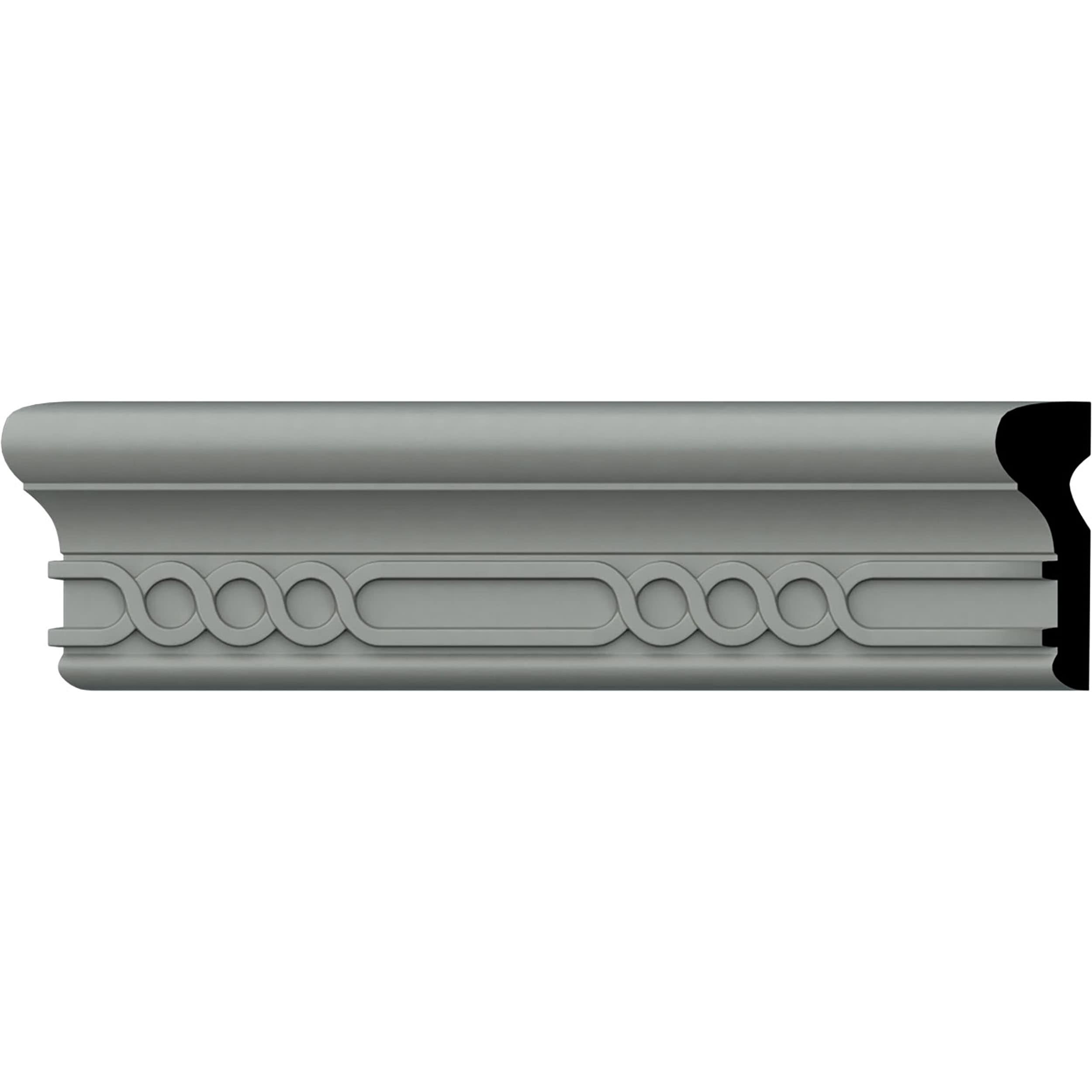 Ekena Millwork CHA02X00DR-CASE-12 Dover 2-5/8-in x 7-ft 10-1/2-in Primed Polyurethane 0 Chair rail Moulding 12 -Pack