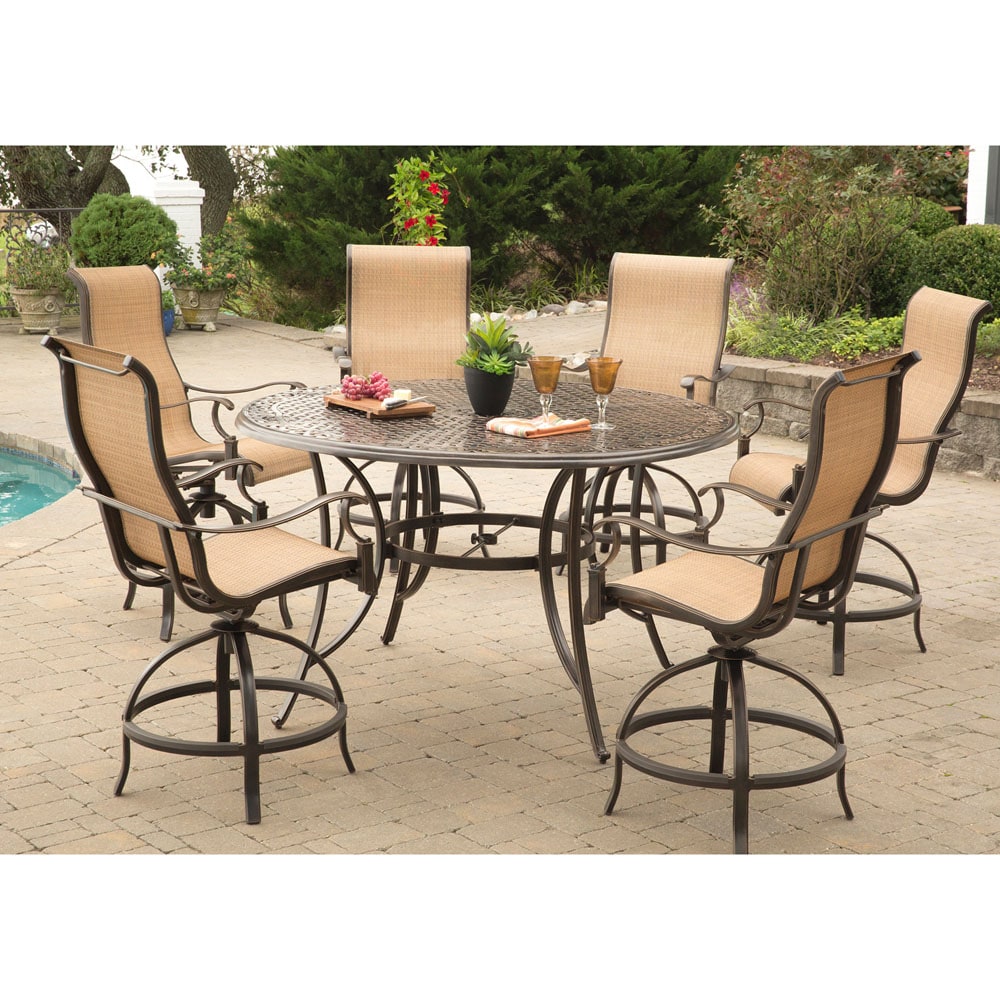 Hanover MANDN7PC-BR Patio-Dining-Sets - View #9