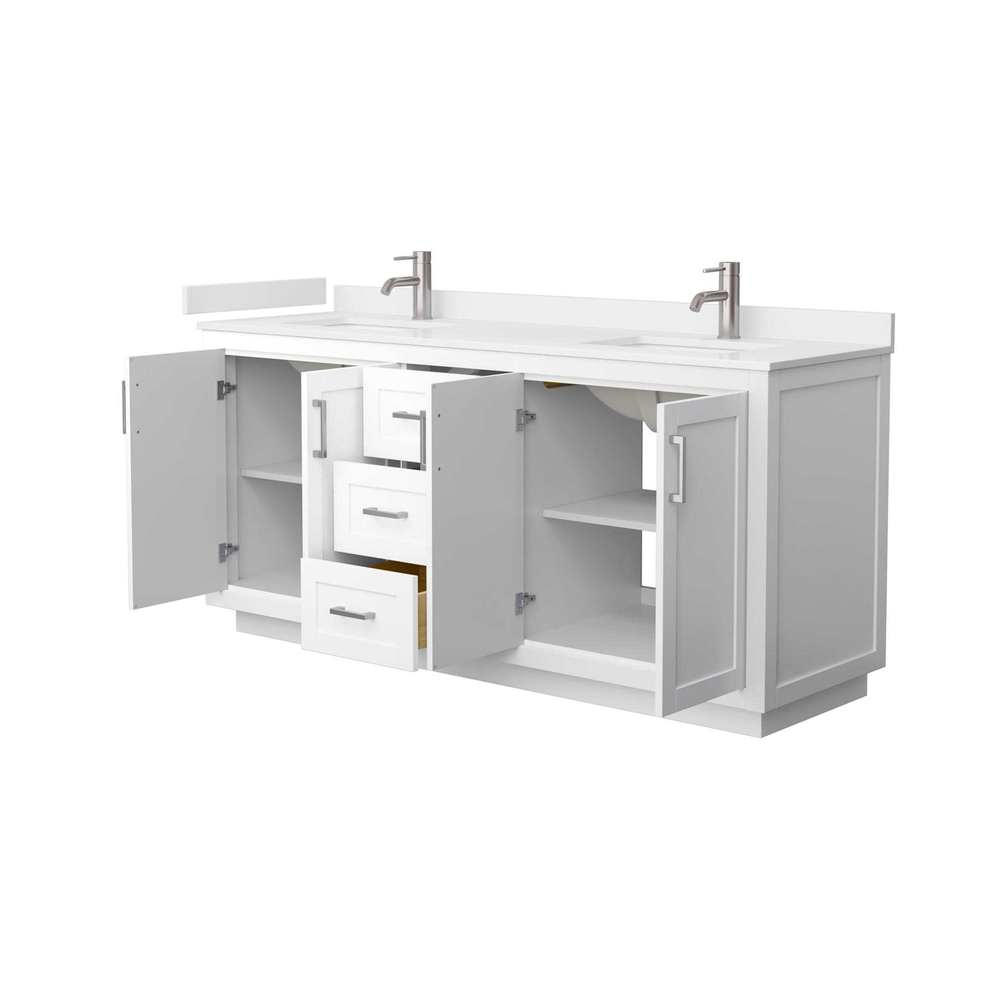 Wyndham Collection WCF292972DWHWCUNSMXX Bath-Vanity-Combo - View #3