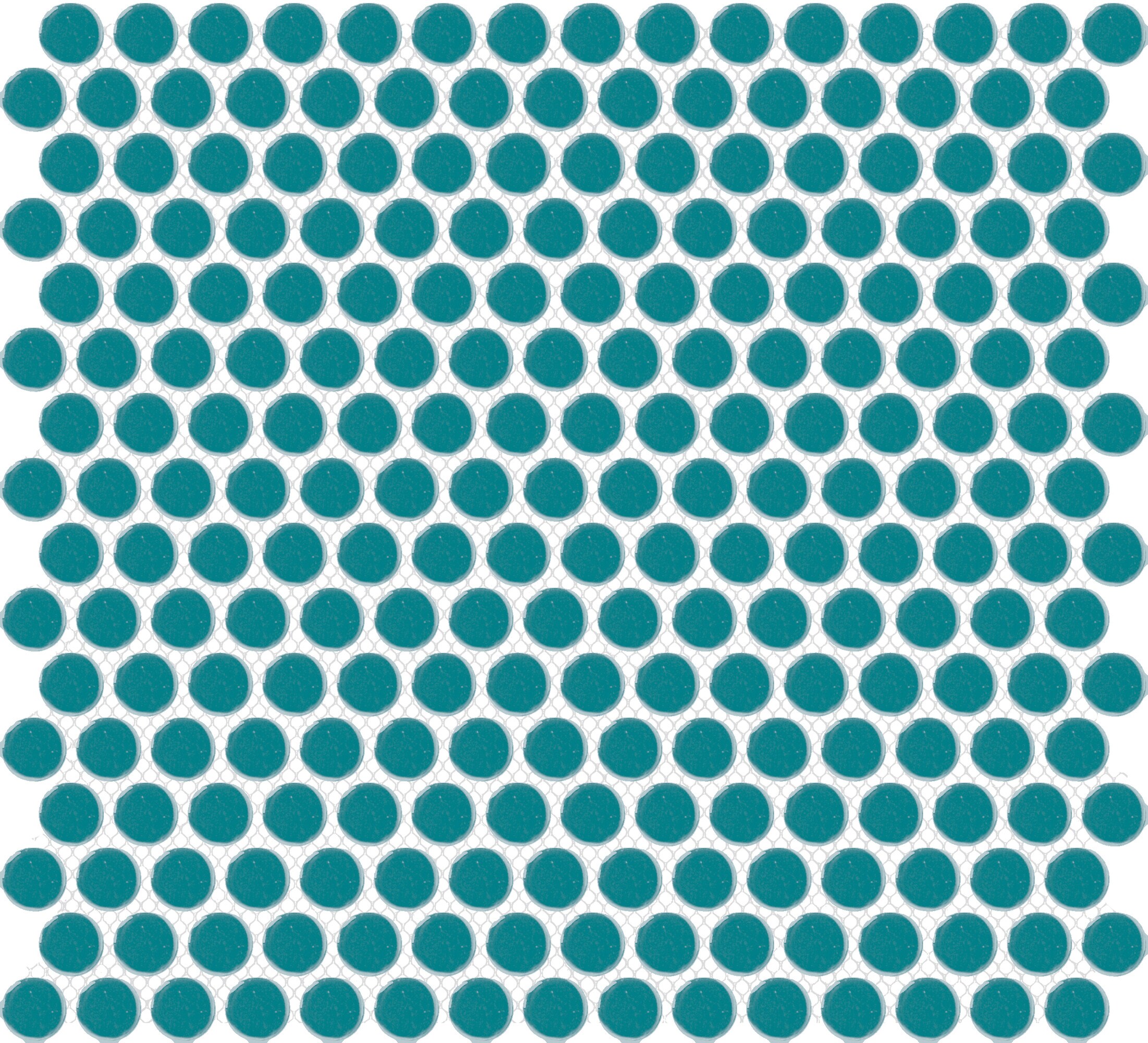 American Olean Color Ways Black 11-in x 13-in Glossy Ceramic Penny Round Patterned Wall Tile (10.5-sq. ft/ Carton)