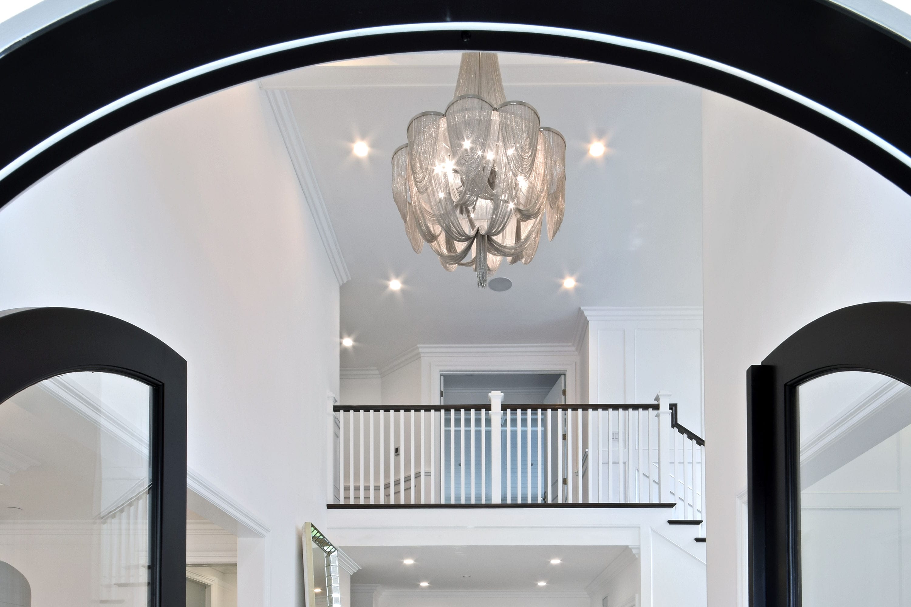 Chantilly 10-Light Polished Nickel Metal Chandelier