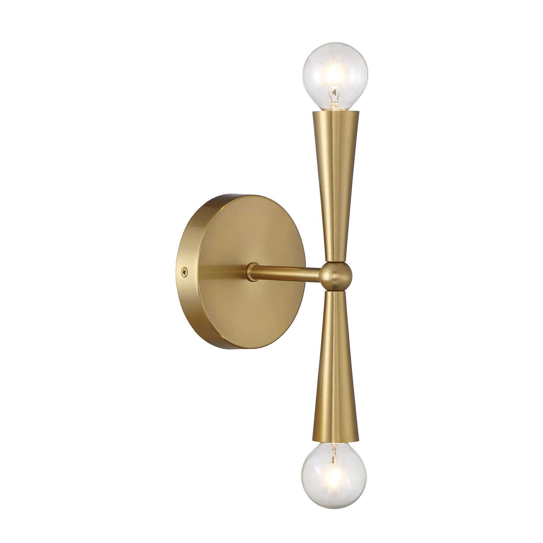 Meridian Lite Trends M90110NB Meridian 4.75-in W 2 -Light Antique Brass Bohemian/global Wall Sconce