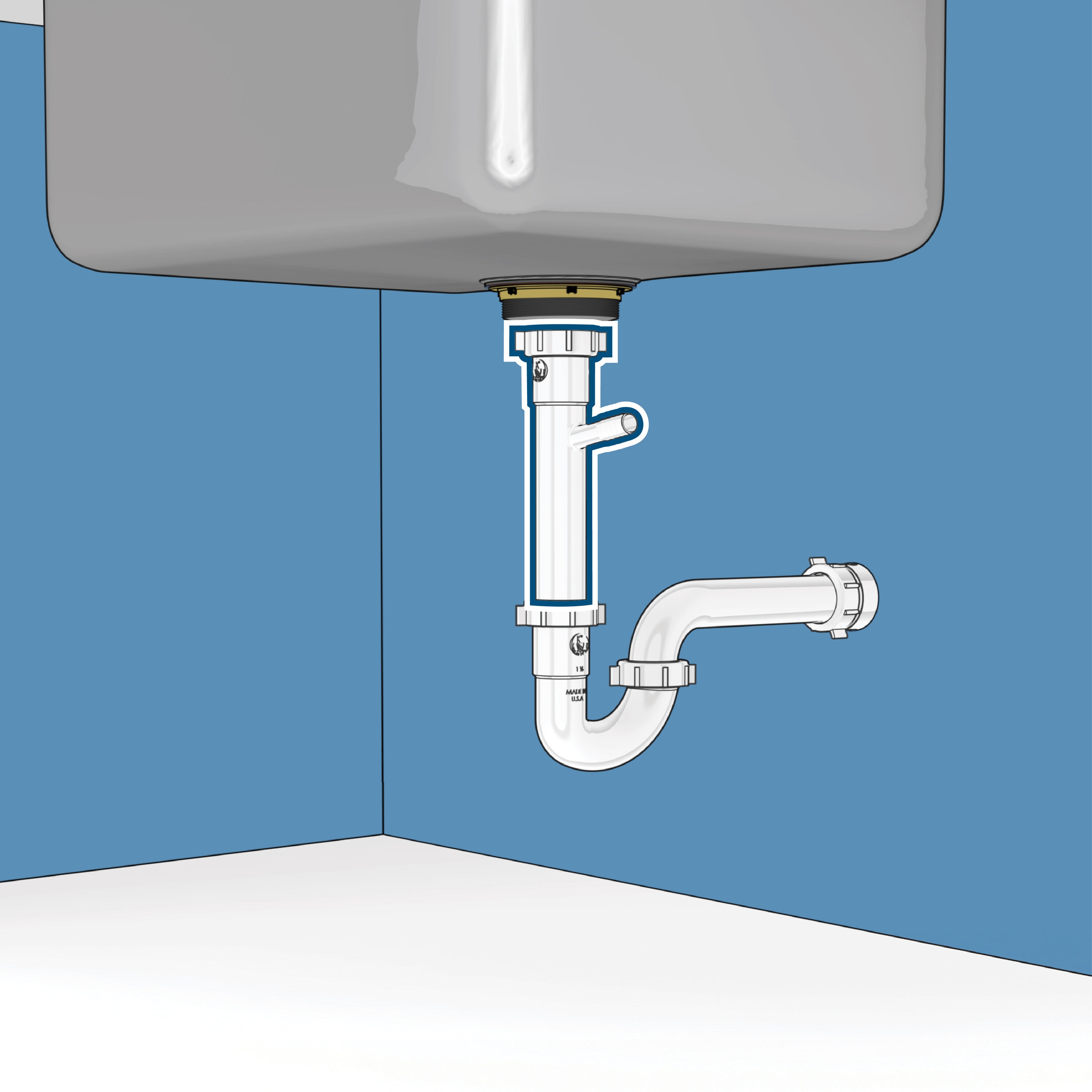 Dearborn 1000000635 Under-Sink-Tubular-Drainage - View #4