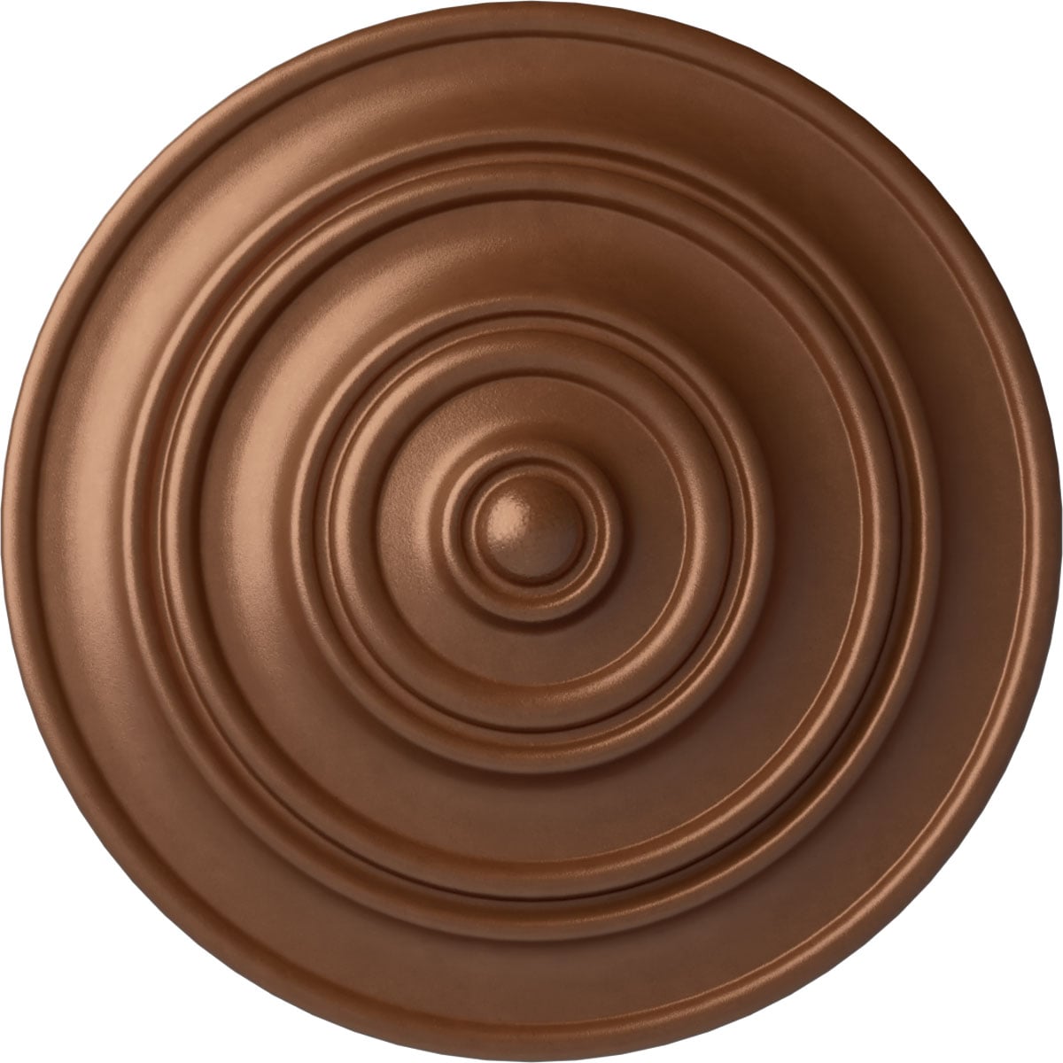 Ekena Millwork CM13CLPOS Classic 13.25-in W x 13.25-in L Painted Polished Copper Polyurethane Whole Ceiling Medallion