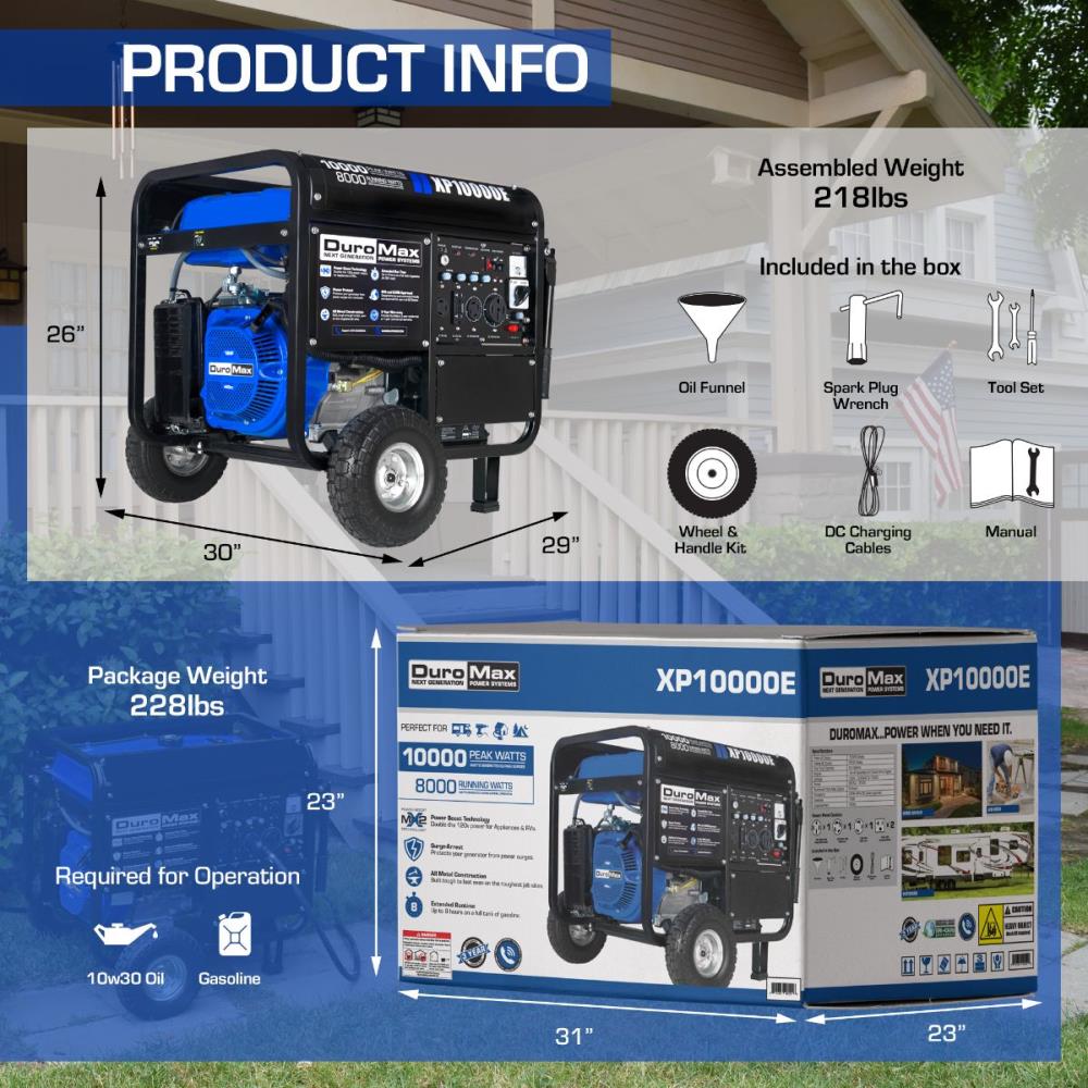 DuroMax XP10000E Portable-Generators - View #9