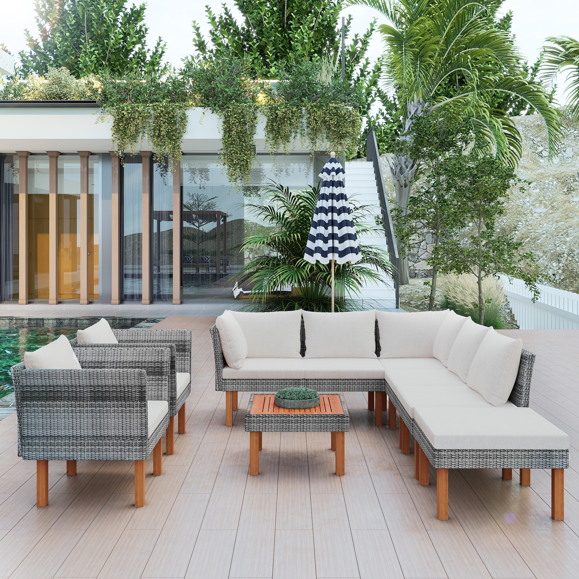 ModernLuxe L-FG201208AAA Patio-Conversation-Sets - View #2