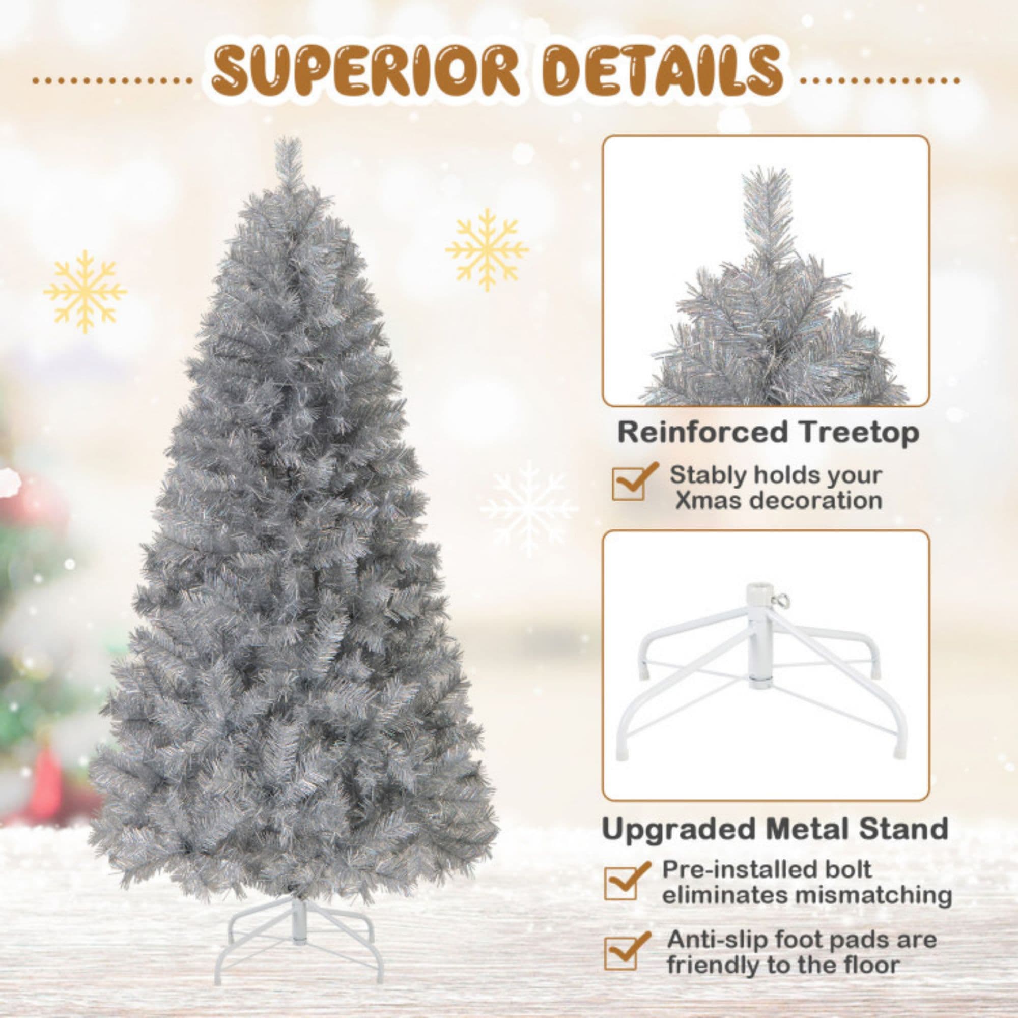 WELLFOR CR-K-M0739WH Artificial-Christmas-Trees - View #5