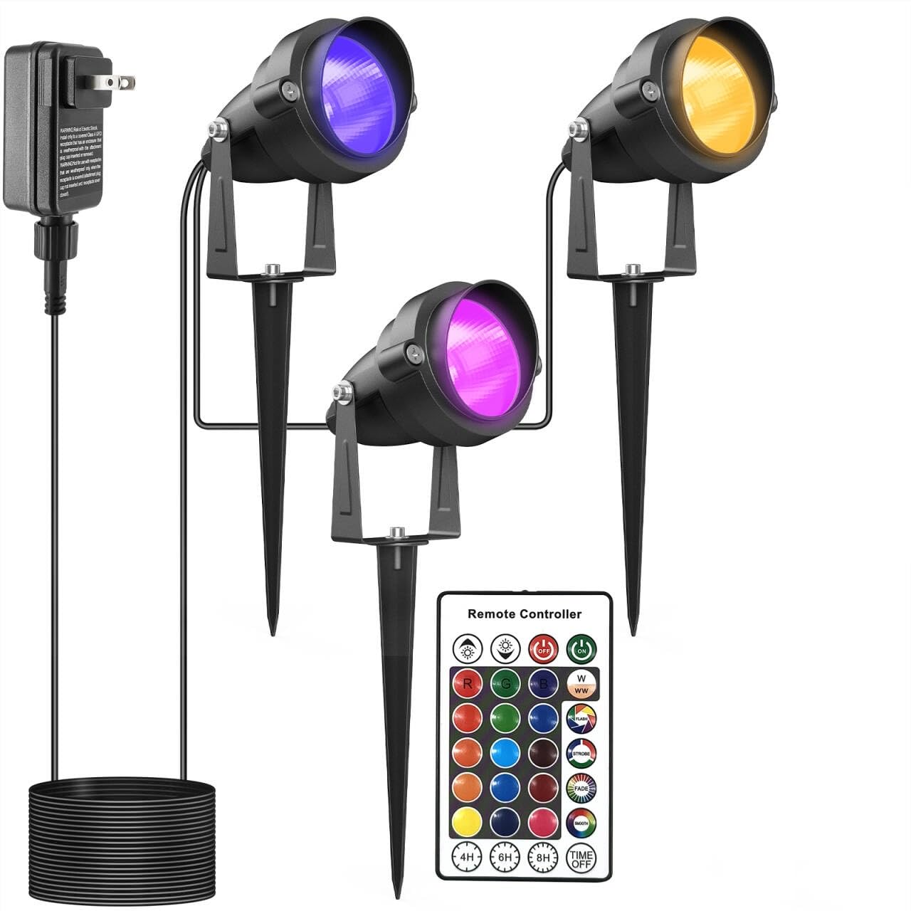 Spot Rgd Light Justincity Christmas Spotlights Yard Spot Lights with Timer Colored ...