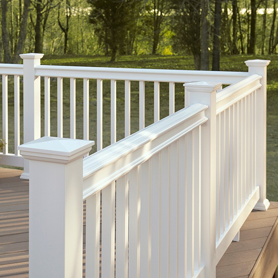 Fiberon Classic White Handrail in the Deck Handrails department at Lowes.com