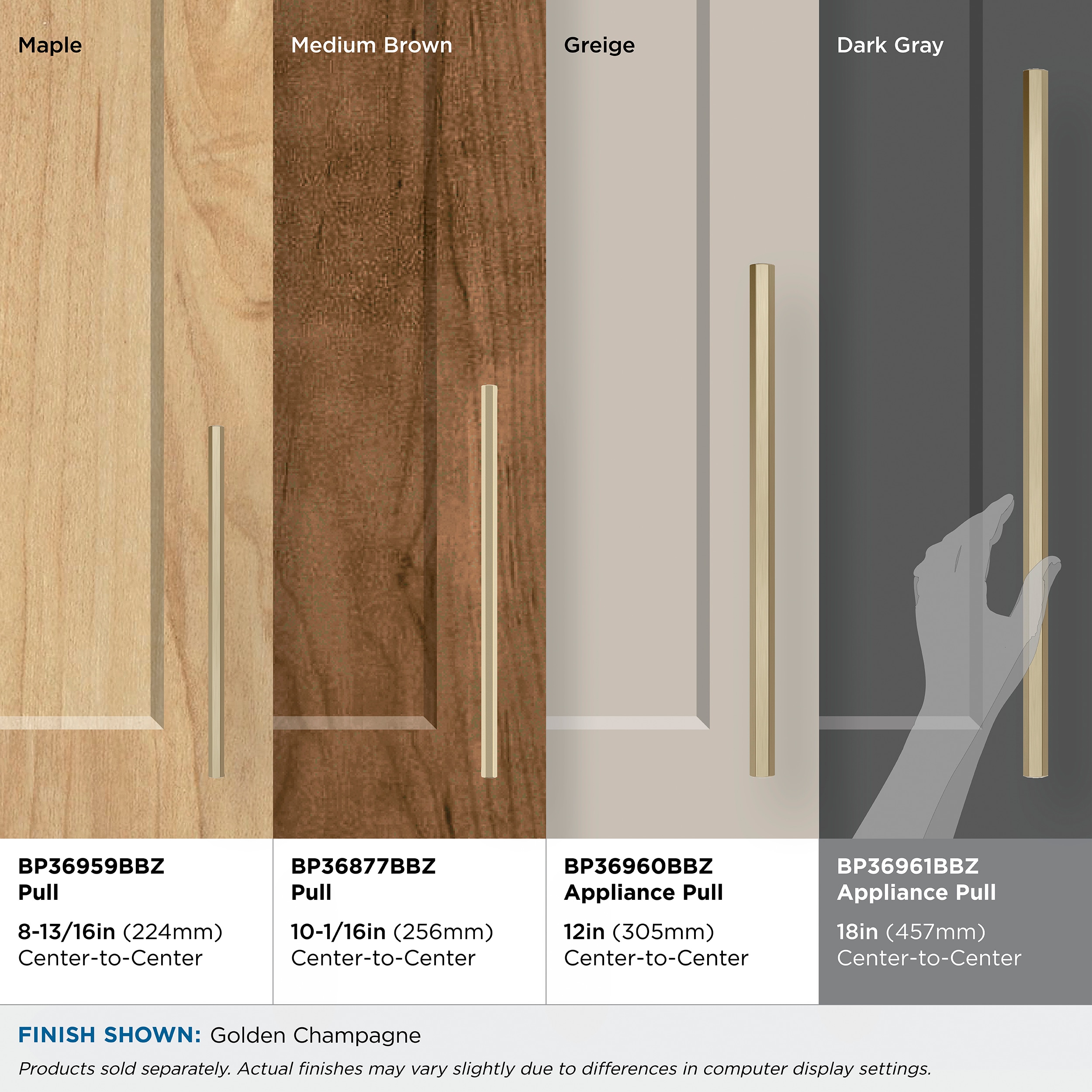 Amerock BP36961BBZ Cabinet-Pulls - View #6
