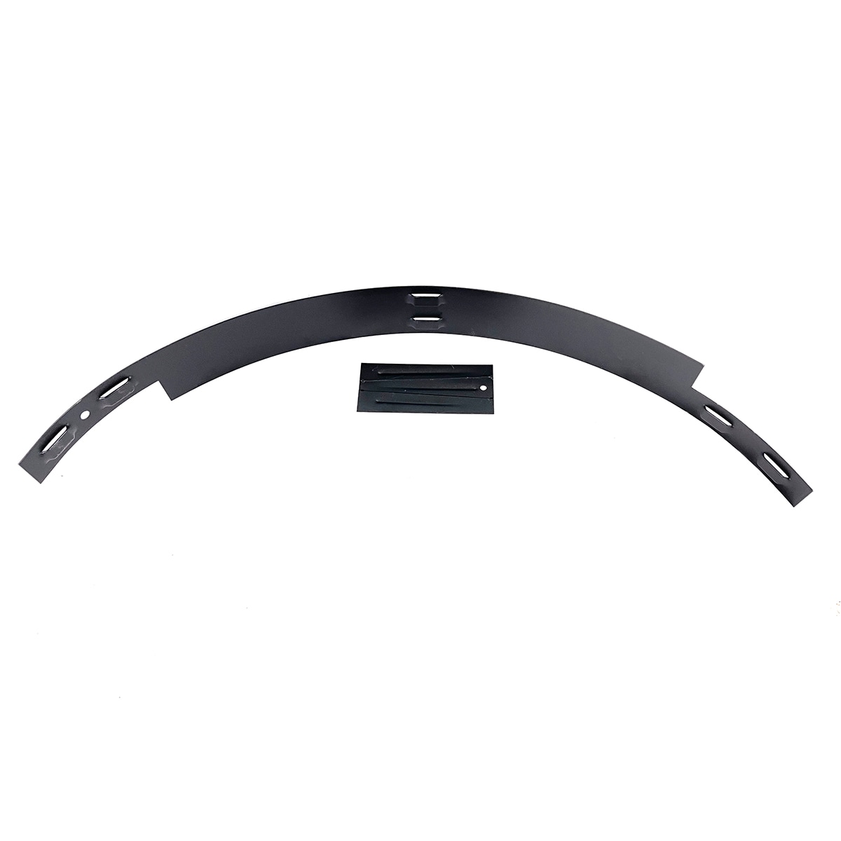 IRONRIDGE 070445 0.66-ft x 8-in Tree Ring Black Textured Steel Landscape edging section with stakes
