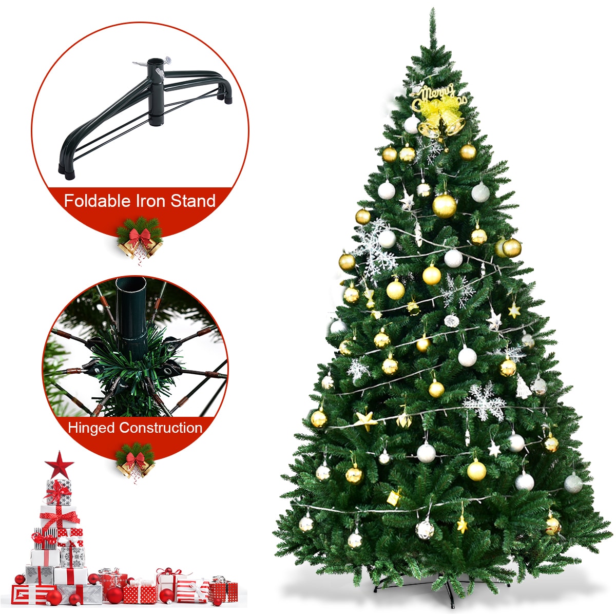Costway CM22066 Artificial-Christmas-Trees - View #3