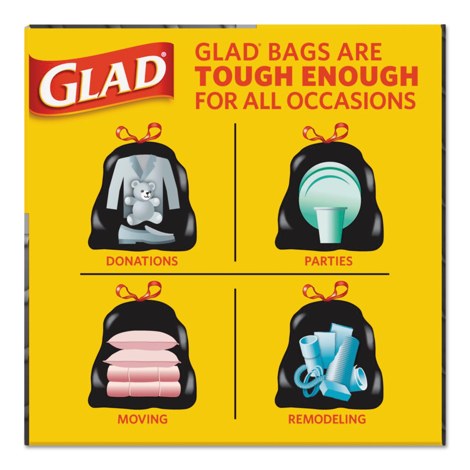 Plastico Trash Bags - Club Pack - 30 Gal. - Black - 90 ct.