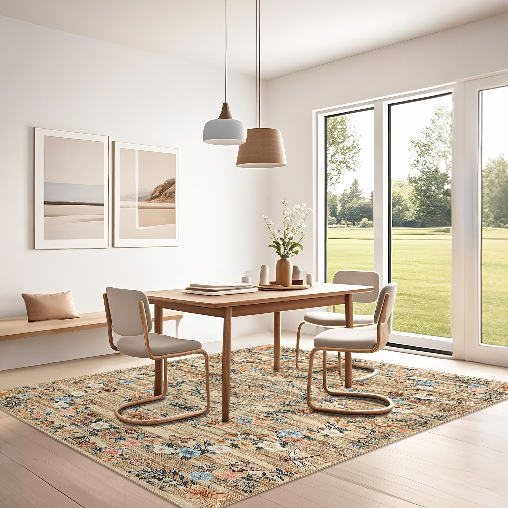 Qeetex LSN-PHK-34BNKNLG rugs - View #2