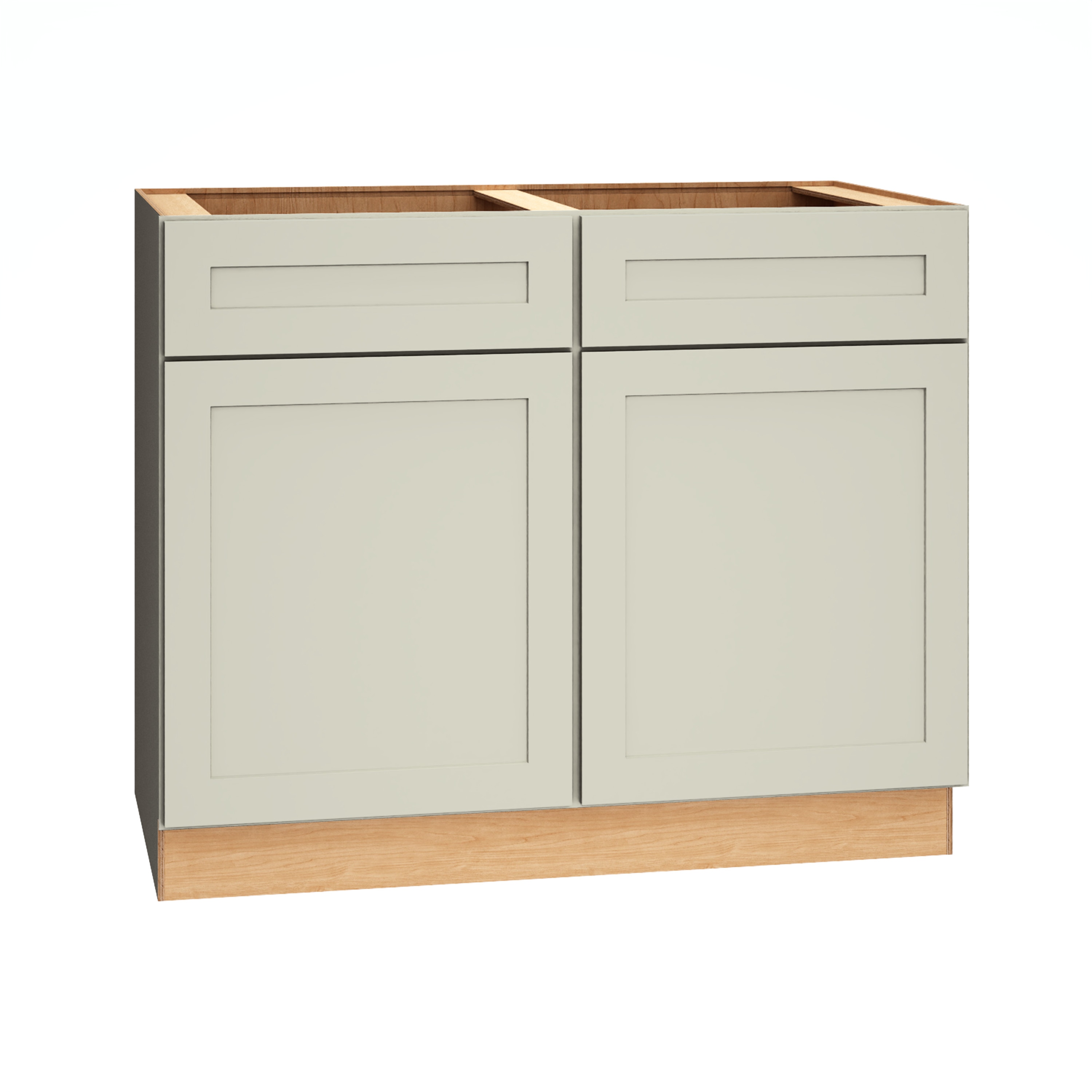 Diamond Express 61D-SB42 Jamestown 42-in W x 34.5-in H x 24-in D Icy Avalanche Sink Base Fully assembled Plywood Cabinet (Recessed Panel Shaker)