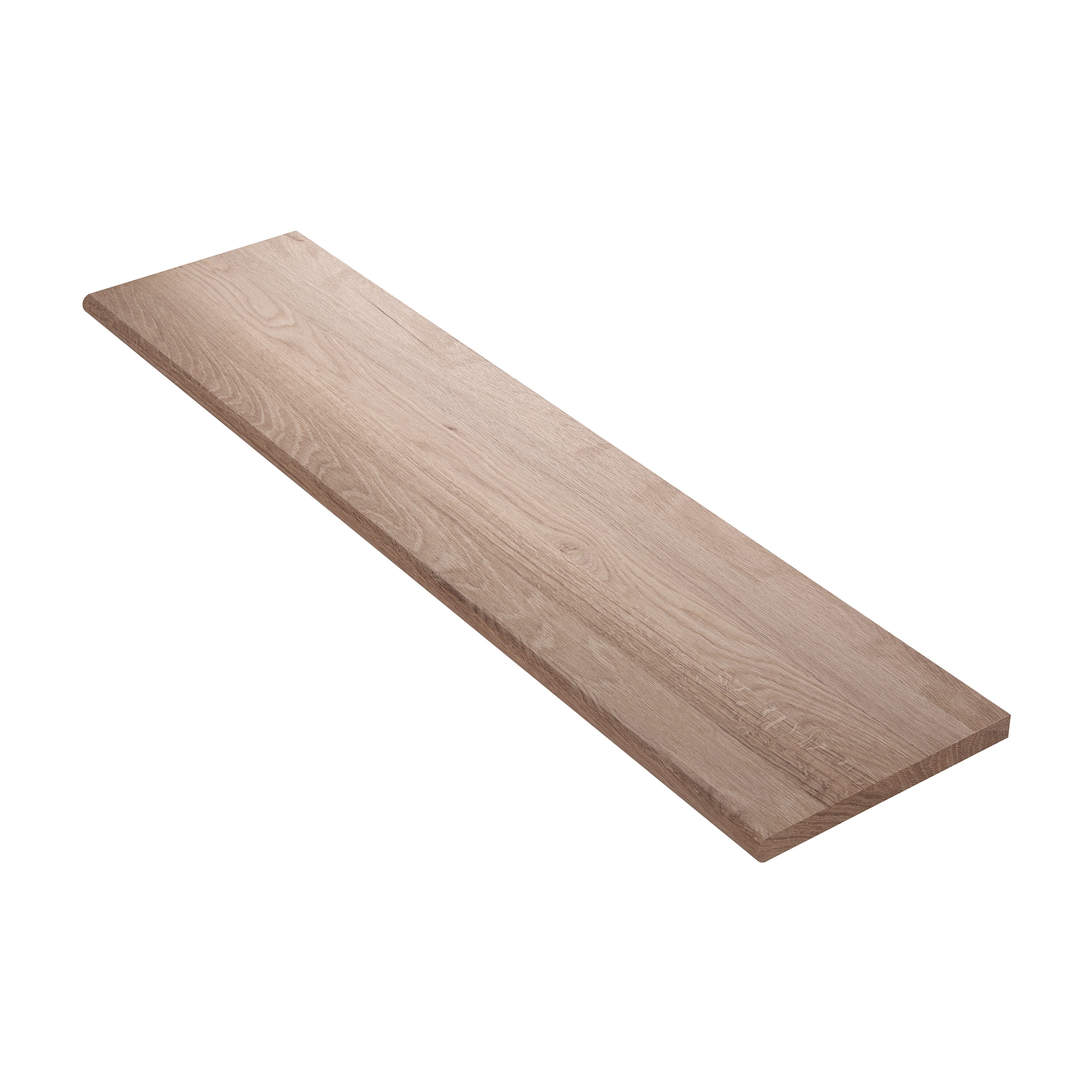 Crown Heritage 477807072 72-in x 11.5-in x 1.06-in Unfinished White oak No return Bullnose Stair Tread
