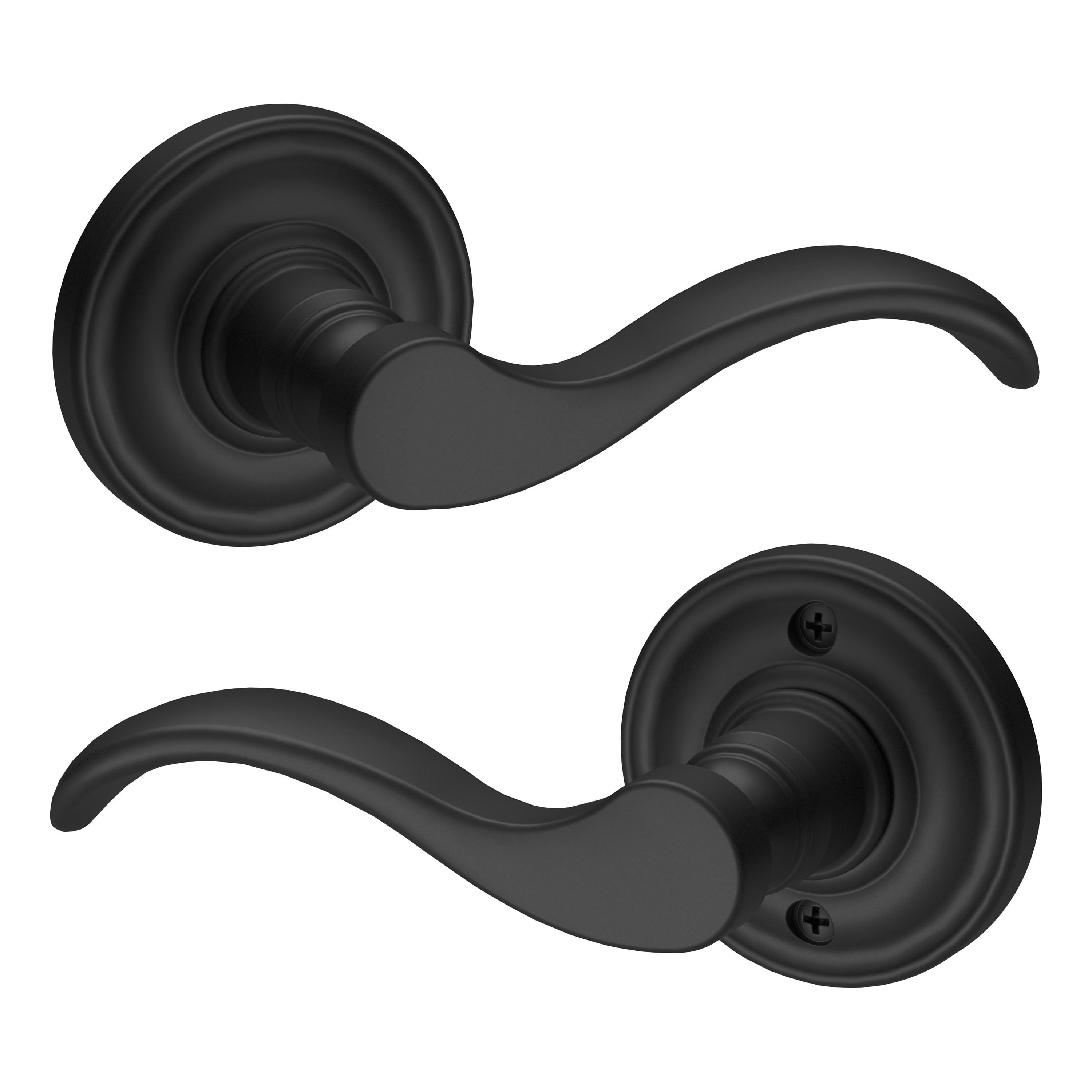 Baldwin PSCURRTRR190 Reserve Reserve Satin Black Right-handed Interior Hall/Closet Passage Door Handle