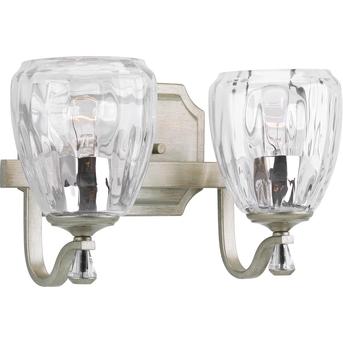Progress Lighting P300117-134 Anjoux 14-in 2 -Light Gray Transitional Vanity light