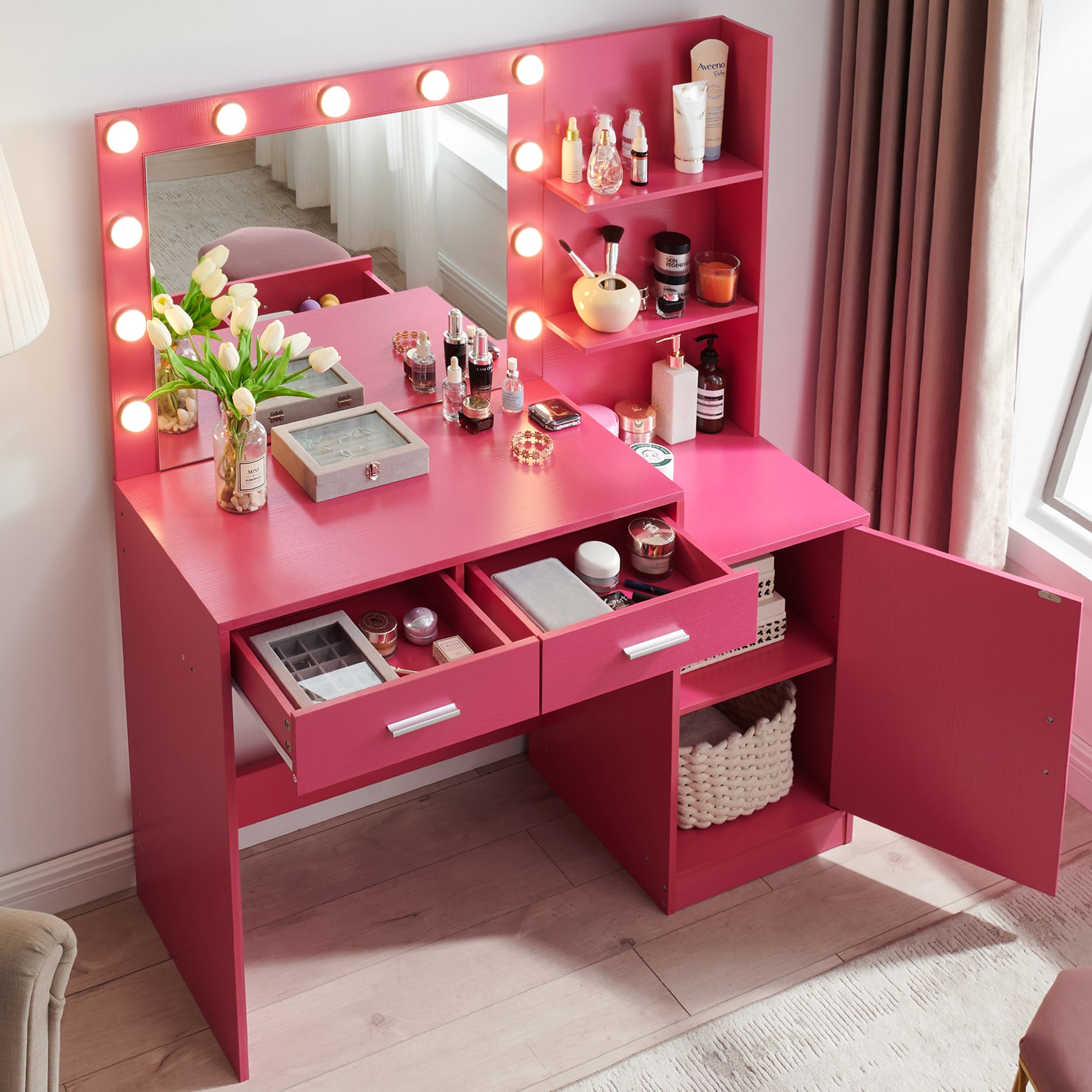 SINOFURN SYD250018WT Bedroom-Vanities - View #6