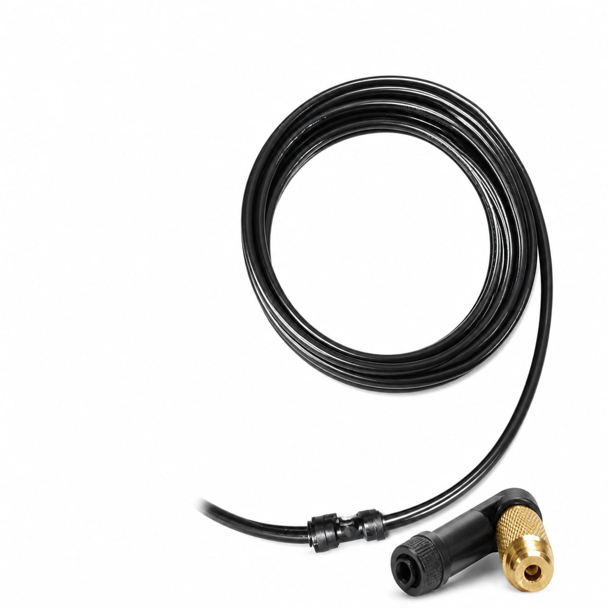Etokfoks  33 ft Brass Misting Line Outdoor Cooling System with 11 Nozzles 1 4 inch PU Tubing and 3 4 in Adapter for Patio Garden Greenhouse