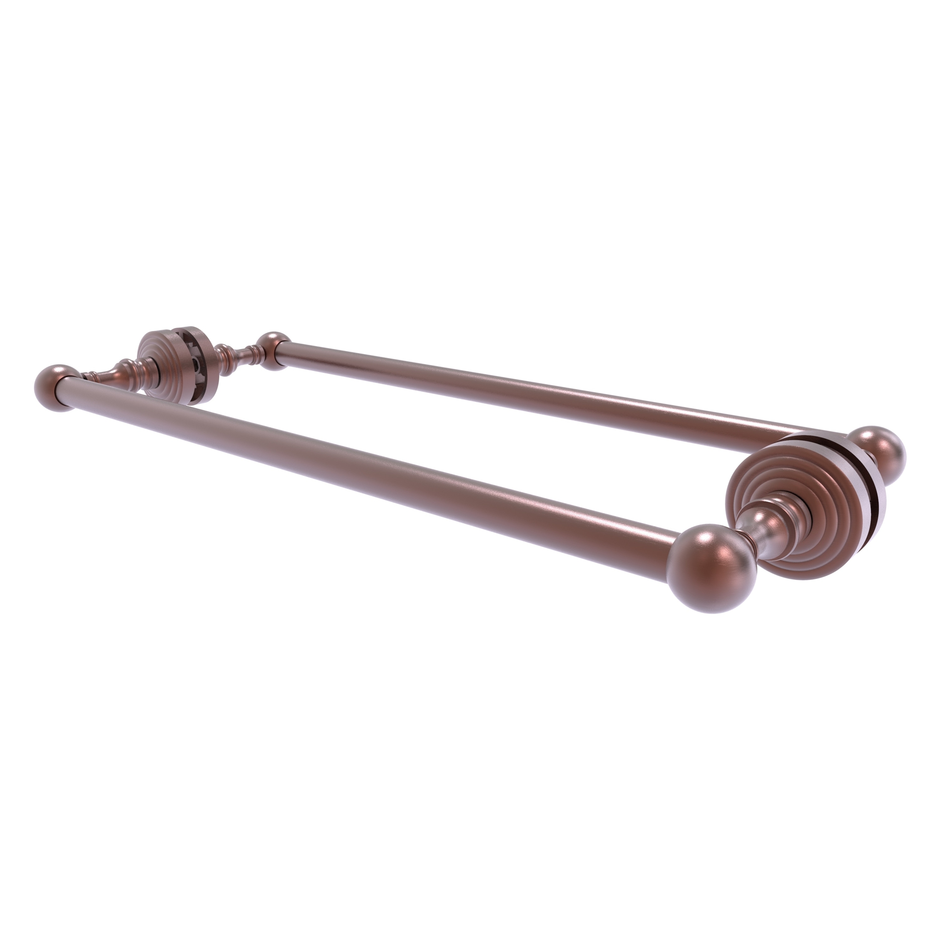 Allied Brass WP-41-BB-18-CA Waverly Place 18-in double Antique Copper Wall mount Double Towel Bar