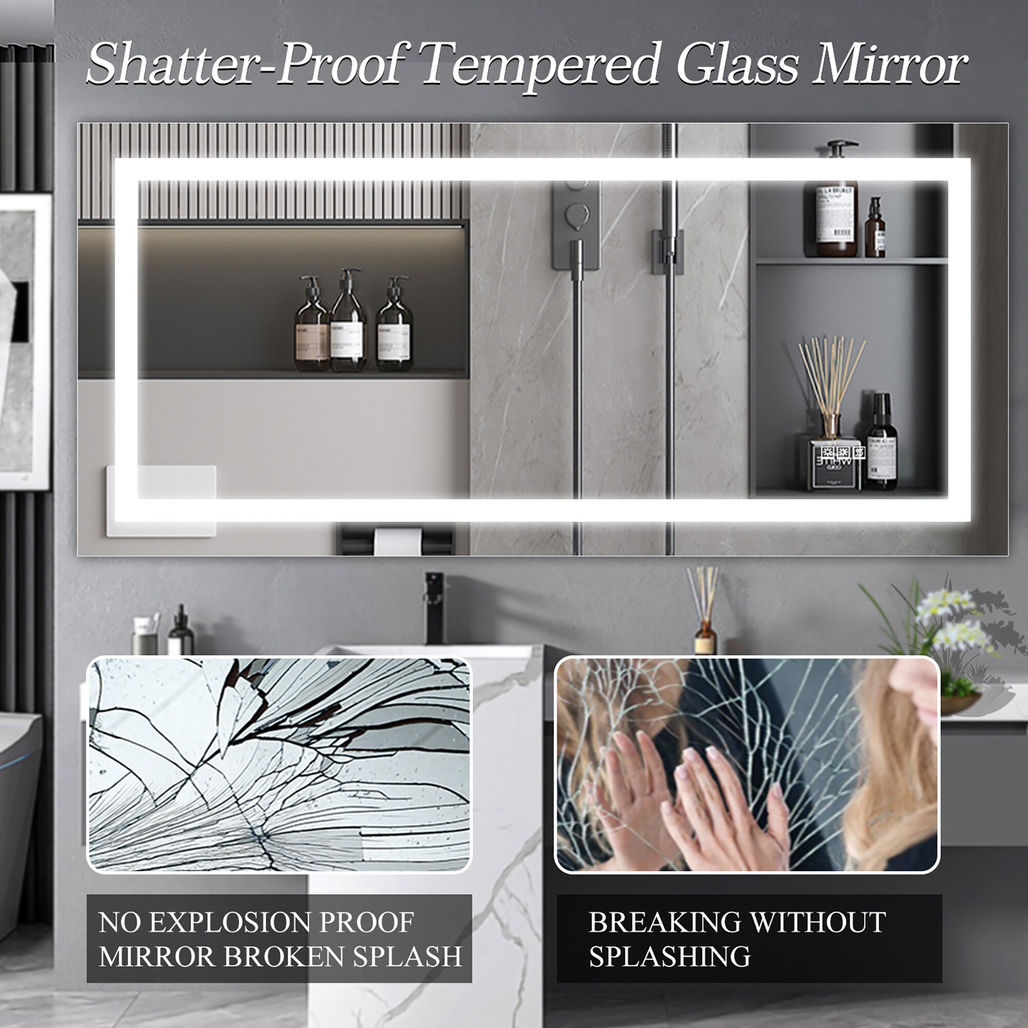 WELLFOR AY1340-7236 Framed-Bath-Mirrors - View #4