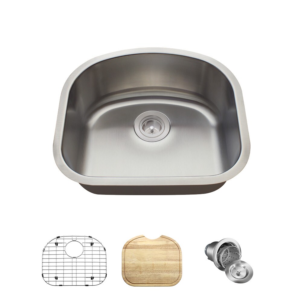 MR Direct Undermount 20.13-in x 17.75-in Stainless Steel Single Bowl ...