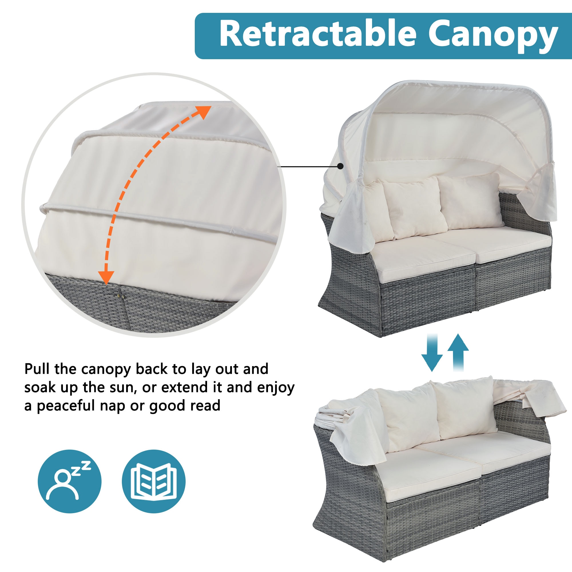 ModernLuxe L-WY000281AAK Patio-Sofas-Daybeds - View #6