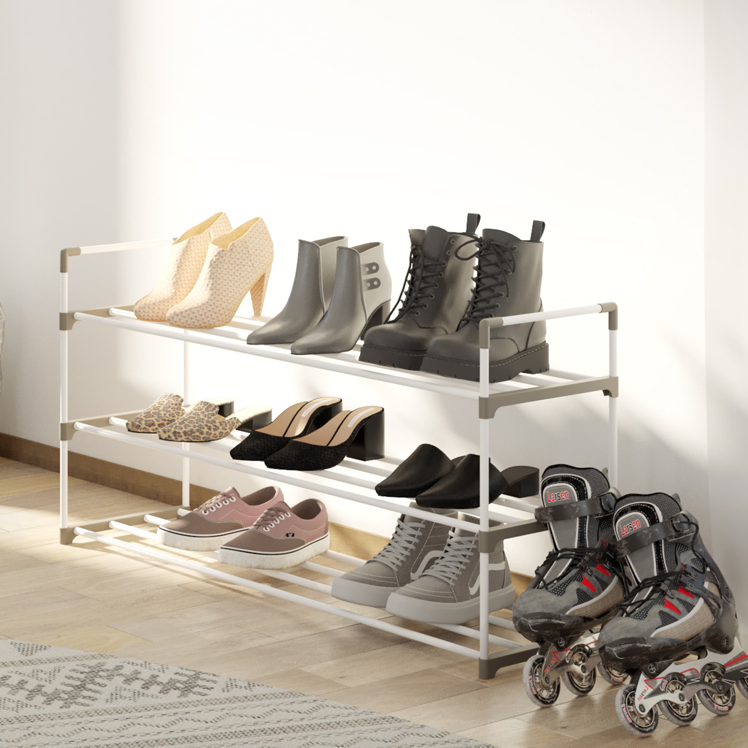 Home-Complete HC-2102-WHT Shoe-Racks - View #7