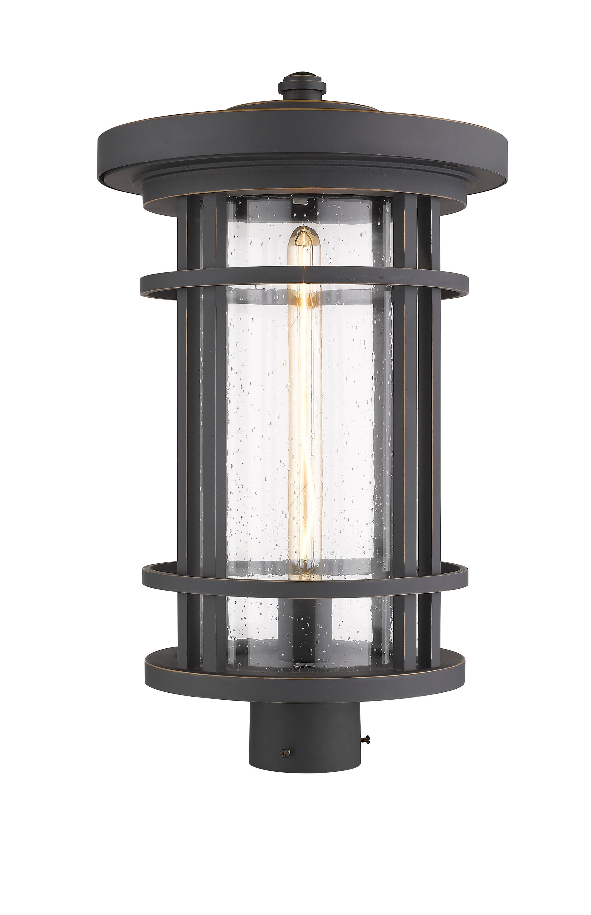 Z-Lite 566PHBS-SQPM-BK-LED 1 Light Outdoor Pier Mounted